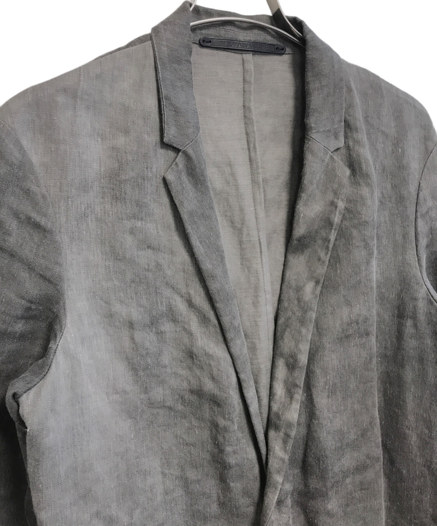 KRISVANASSCHE グレー テーラードジャケット