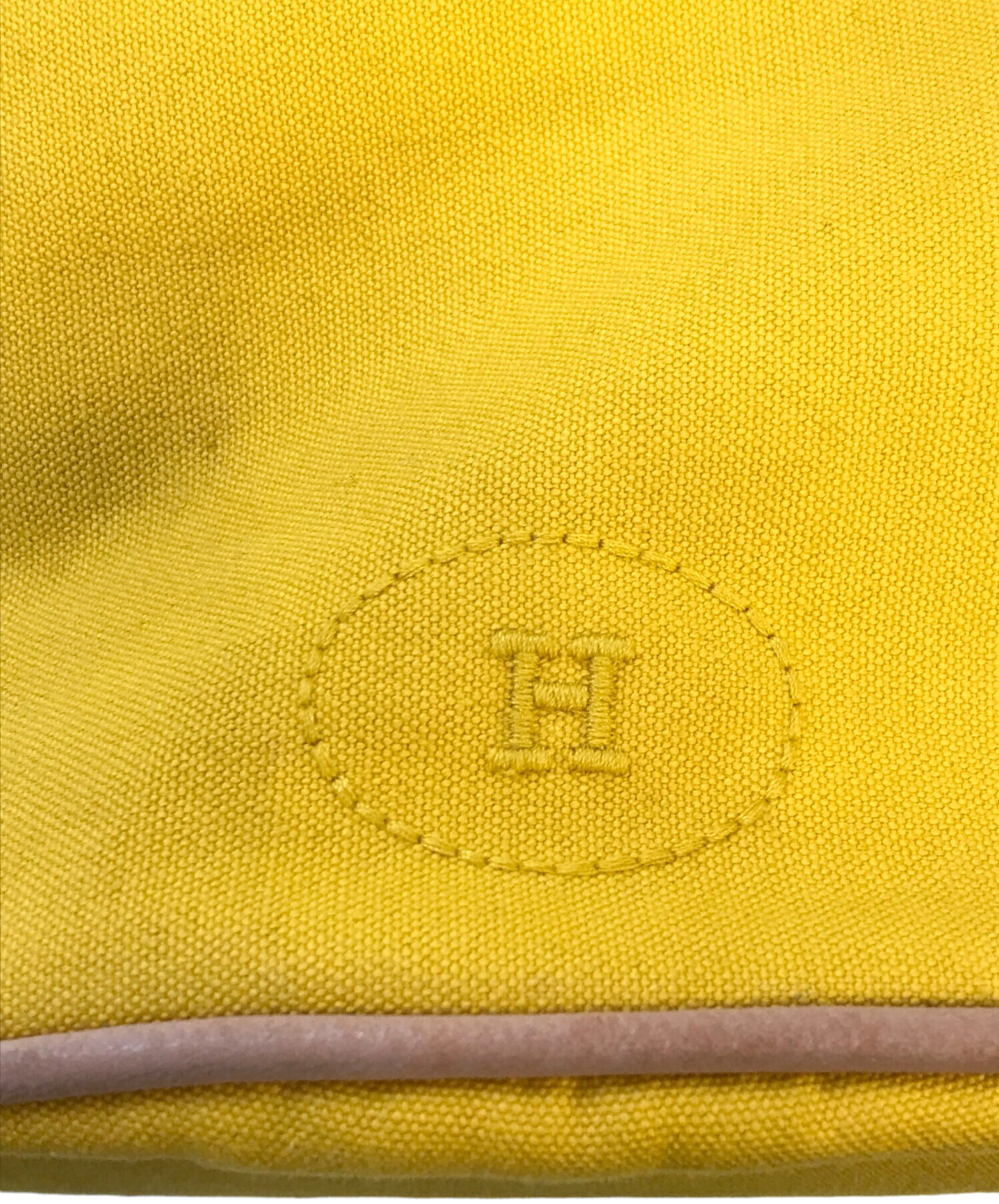 美品 HERMES エルメス イエロー カシュクール サマー セーター コットン 