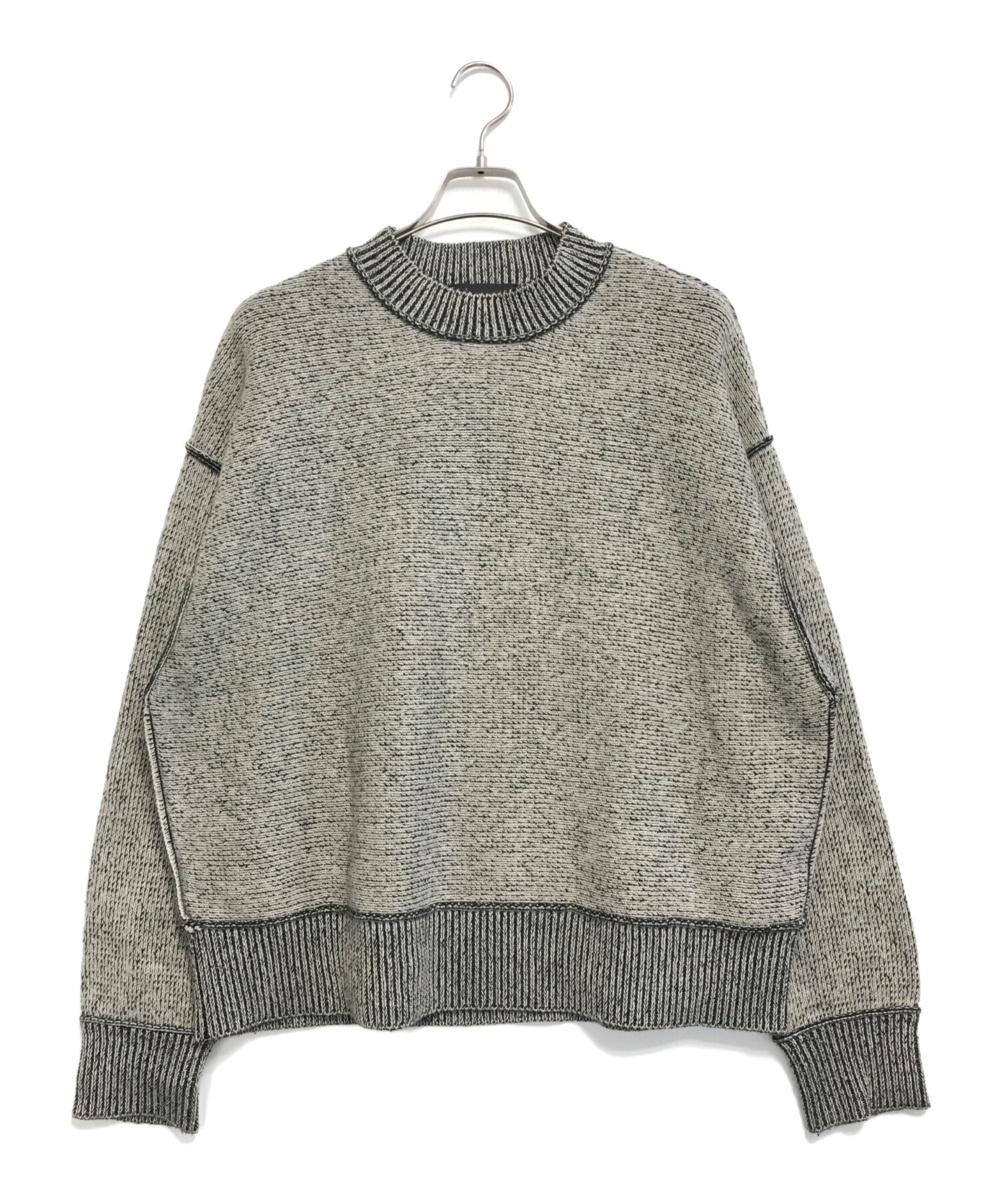中古・古着通販】UNUSED (アンユーズド) Wool knit pullover ベージュ 