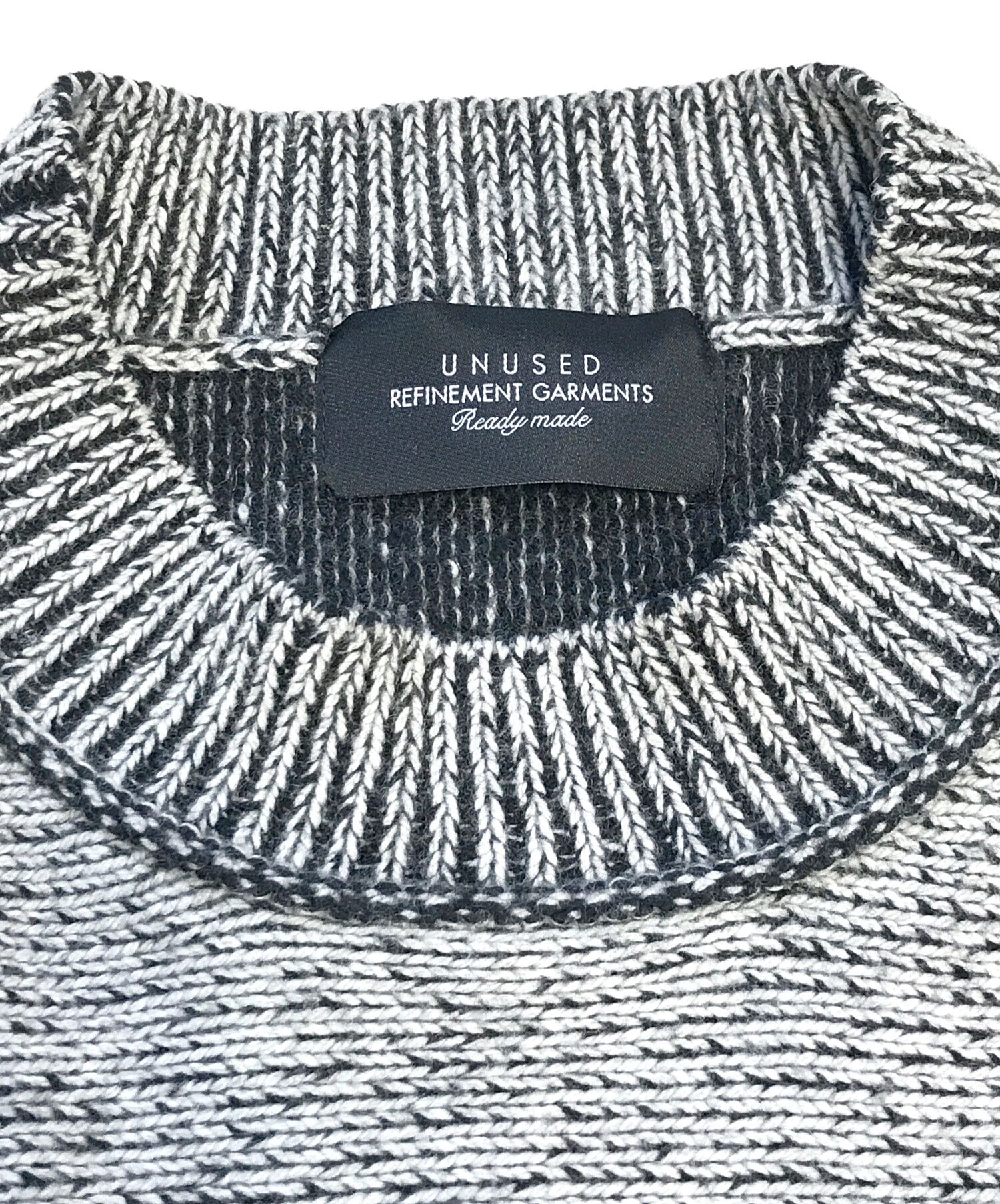 中古・古着通販】UNUSED (アンユーズド) Wool knit pullover ベージュ 