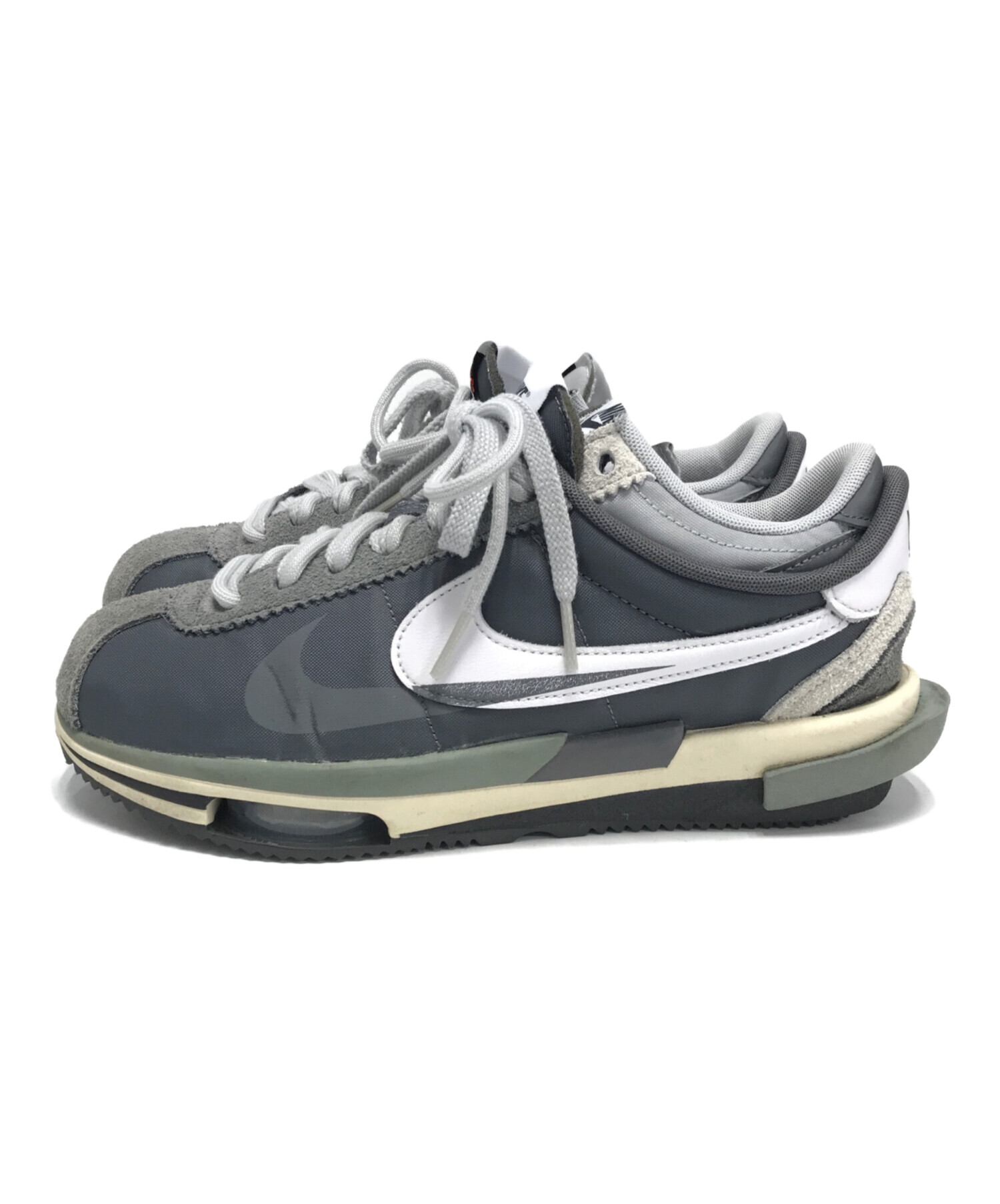 中古・古着通販】NIKE (ナイキ) sacai (サカイ) Zoom Cortez Iron Grey 