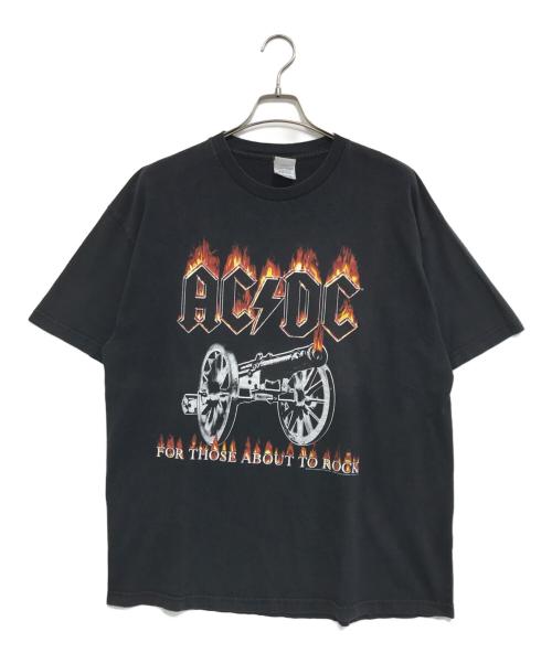 【希少】00s AC/DC ロンT フェード バンT 短丈 ブラック 2005年 中古・古着通販】バンドTシャツ (バンドTシャツ) 00s AC/DC(エーシー