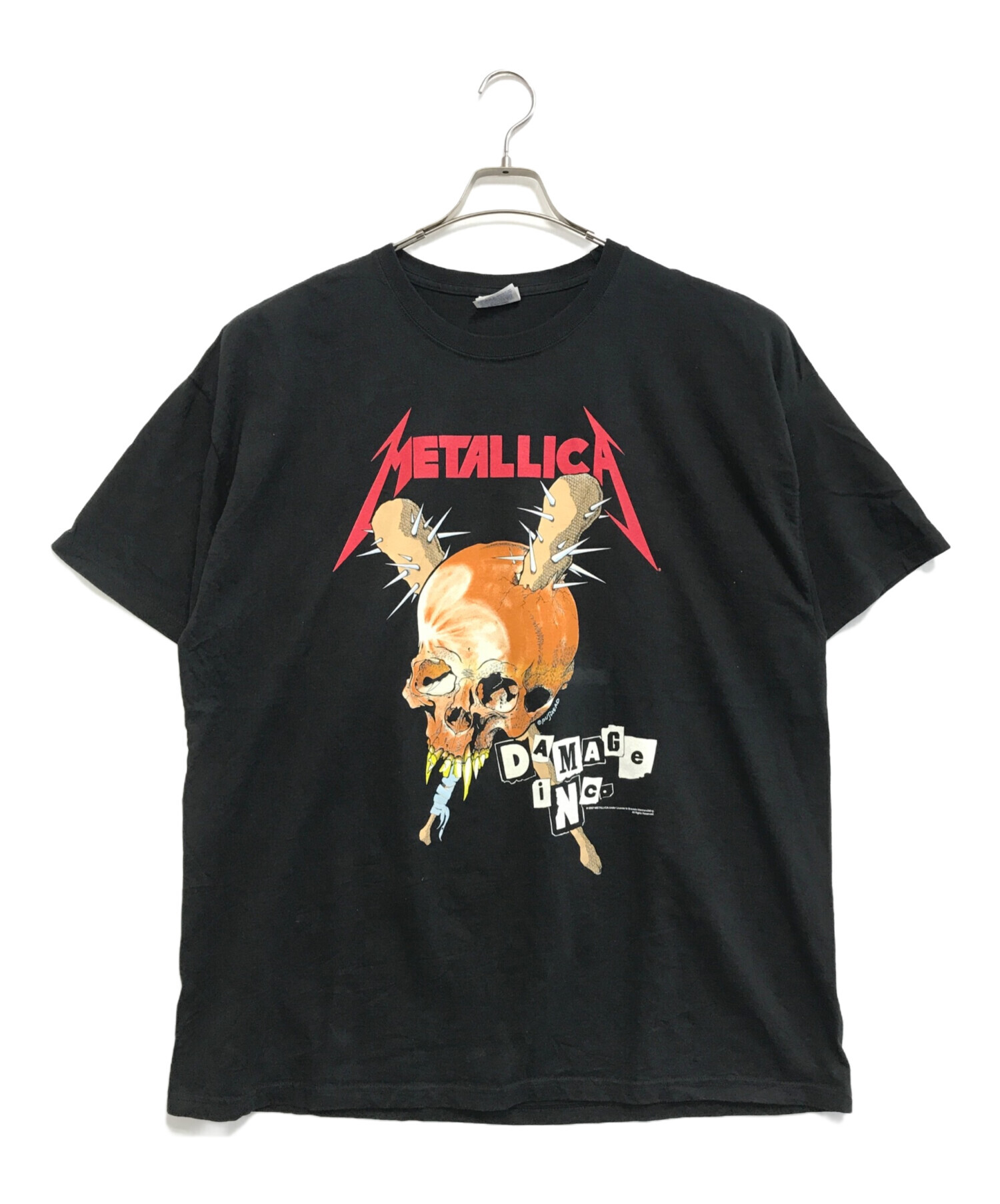 00sヴィンテージ 2003 メタリカツアー フェードブラックバンド tシャツ 中古・古着通販】バンドTシャツ (バンドTシャツ) 00s METALICA