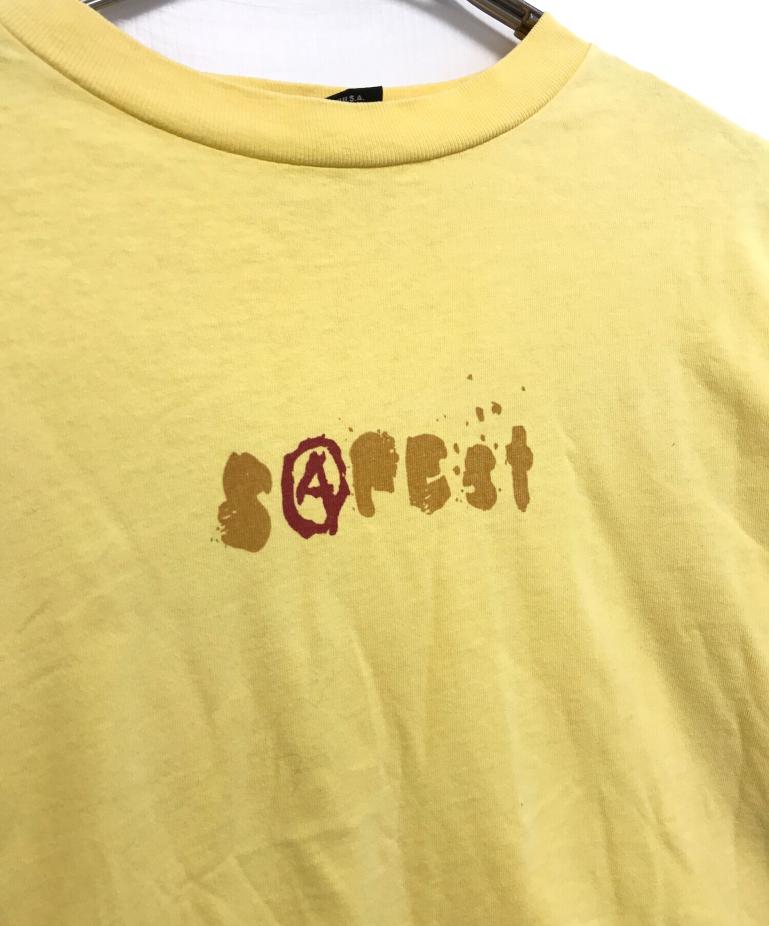 中古・古着通販】CG design (シージーデザイン) Tシャツ イエロー
