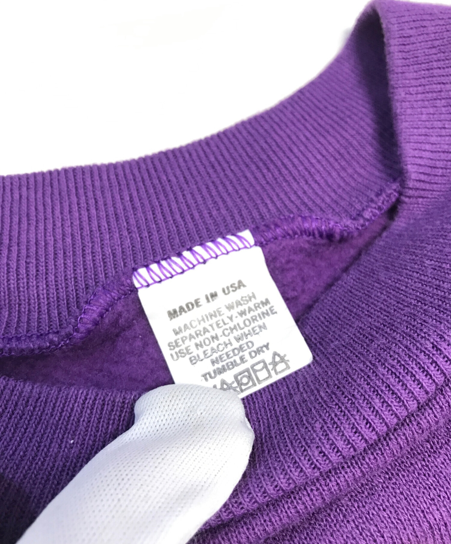 60s ヴィンテージ パープル スウェット 中古・古着通販】VINTAGE (ヴィンテージ) スウェット パープル サイズ