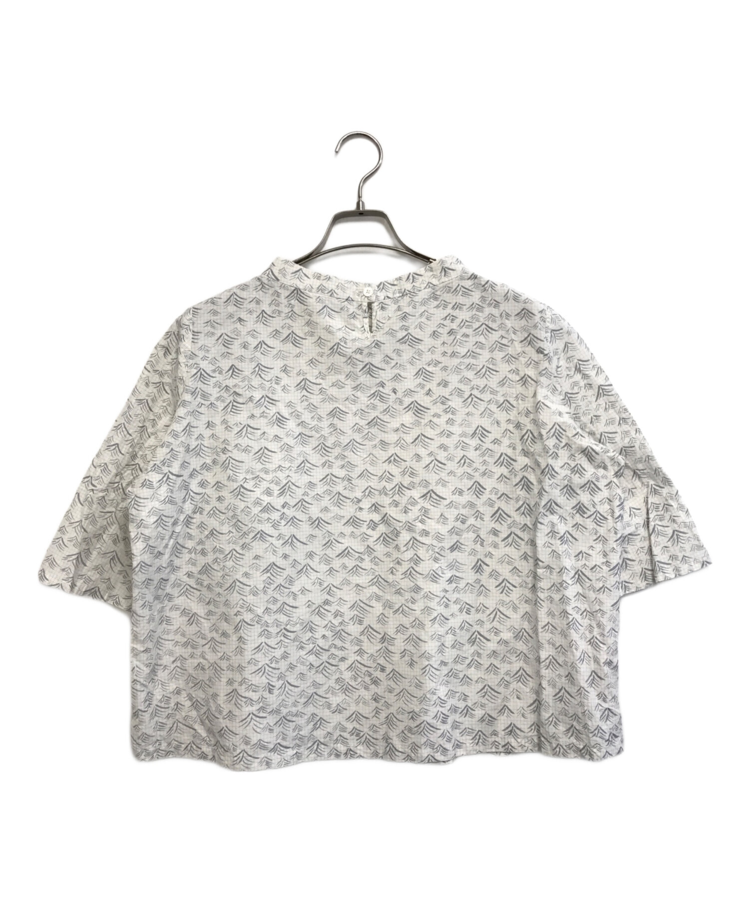 中古・古着通販】mina perhonen (ミナ ペルホネン) umi 半袖ブラウス