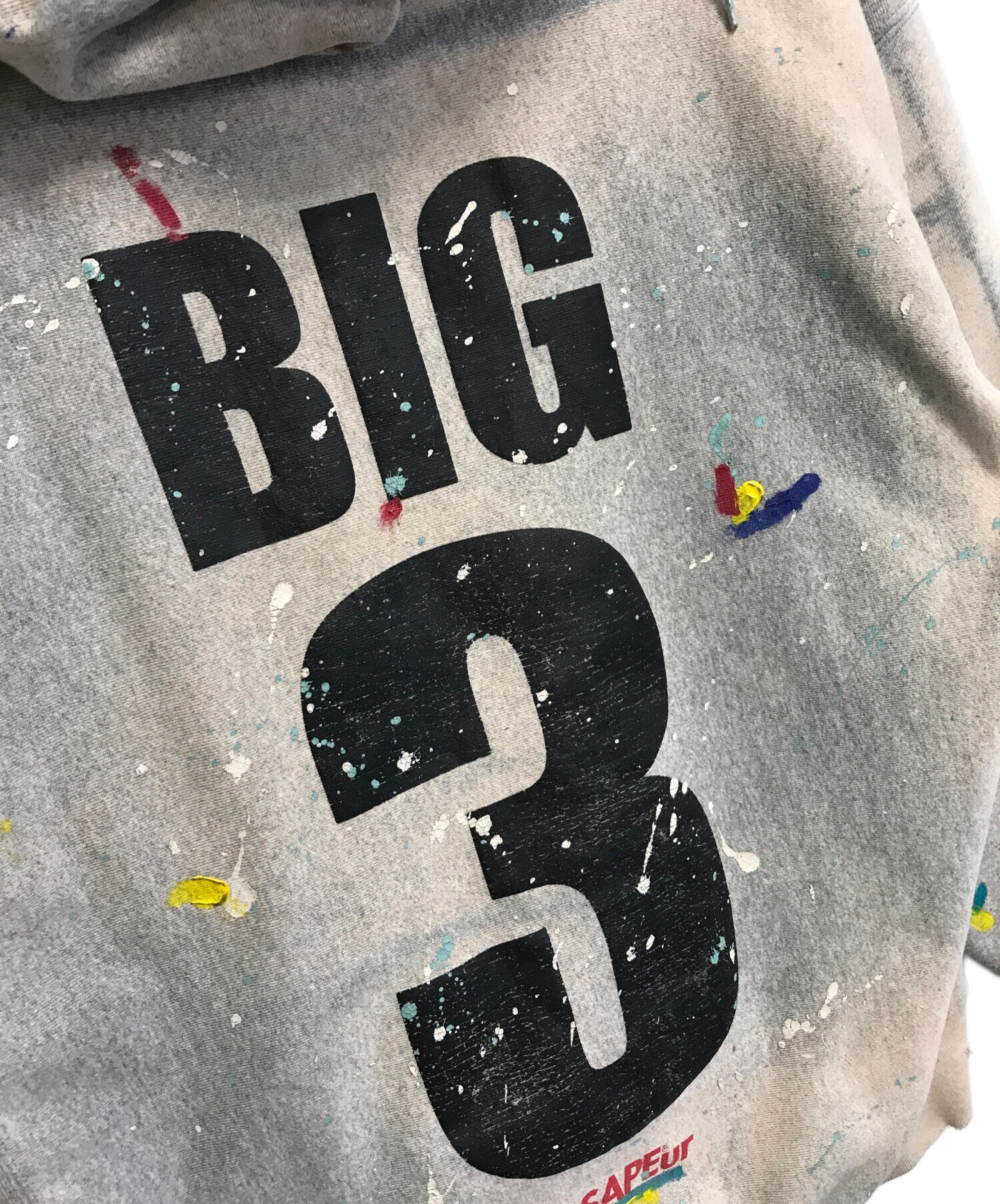 中古・古着通販】SAPEur (サプール) ペンキ加工パーカー グレー