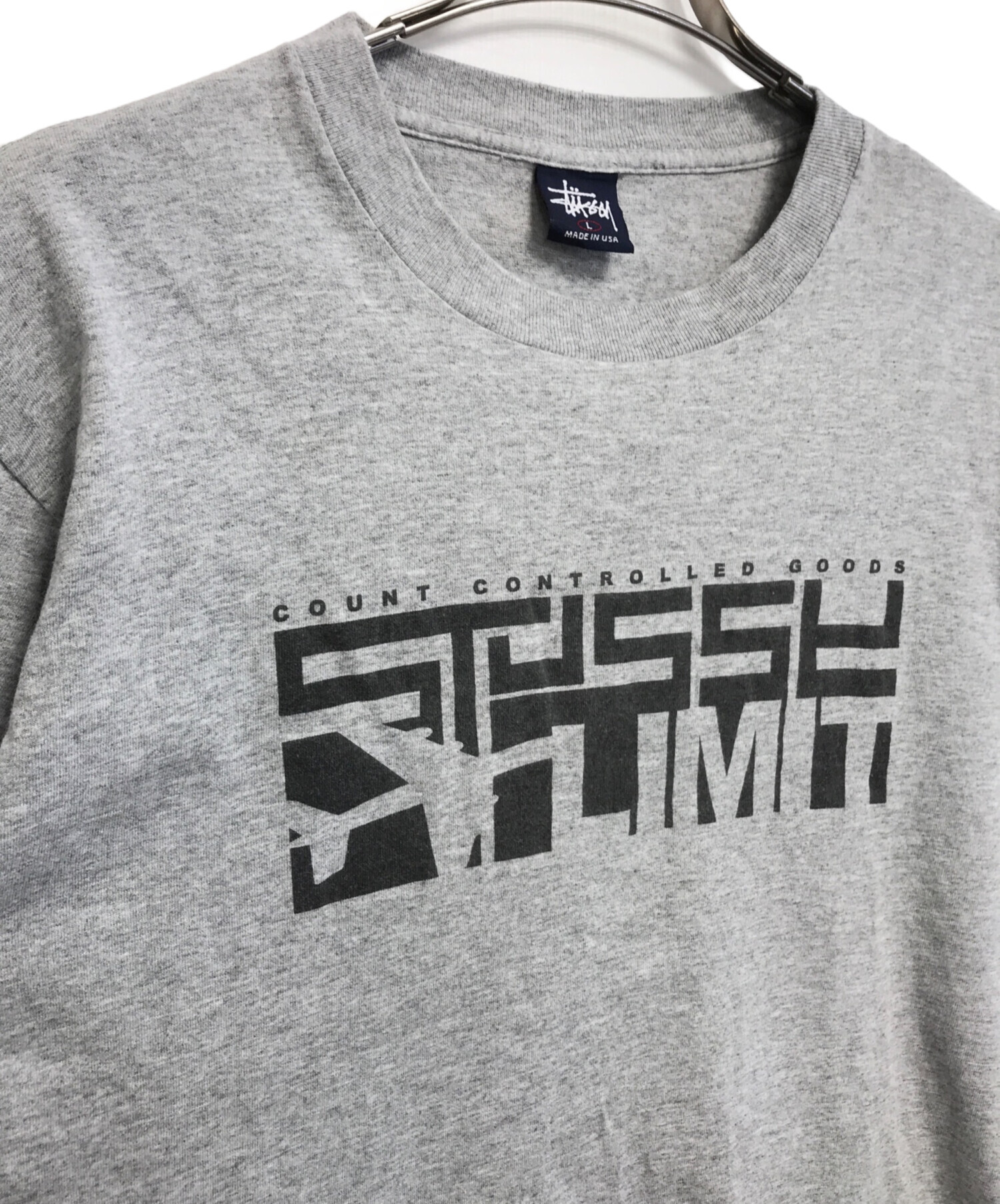 中古・古着通販】stussy (ステューシー) Tシャツ グレー サイズ:L 