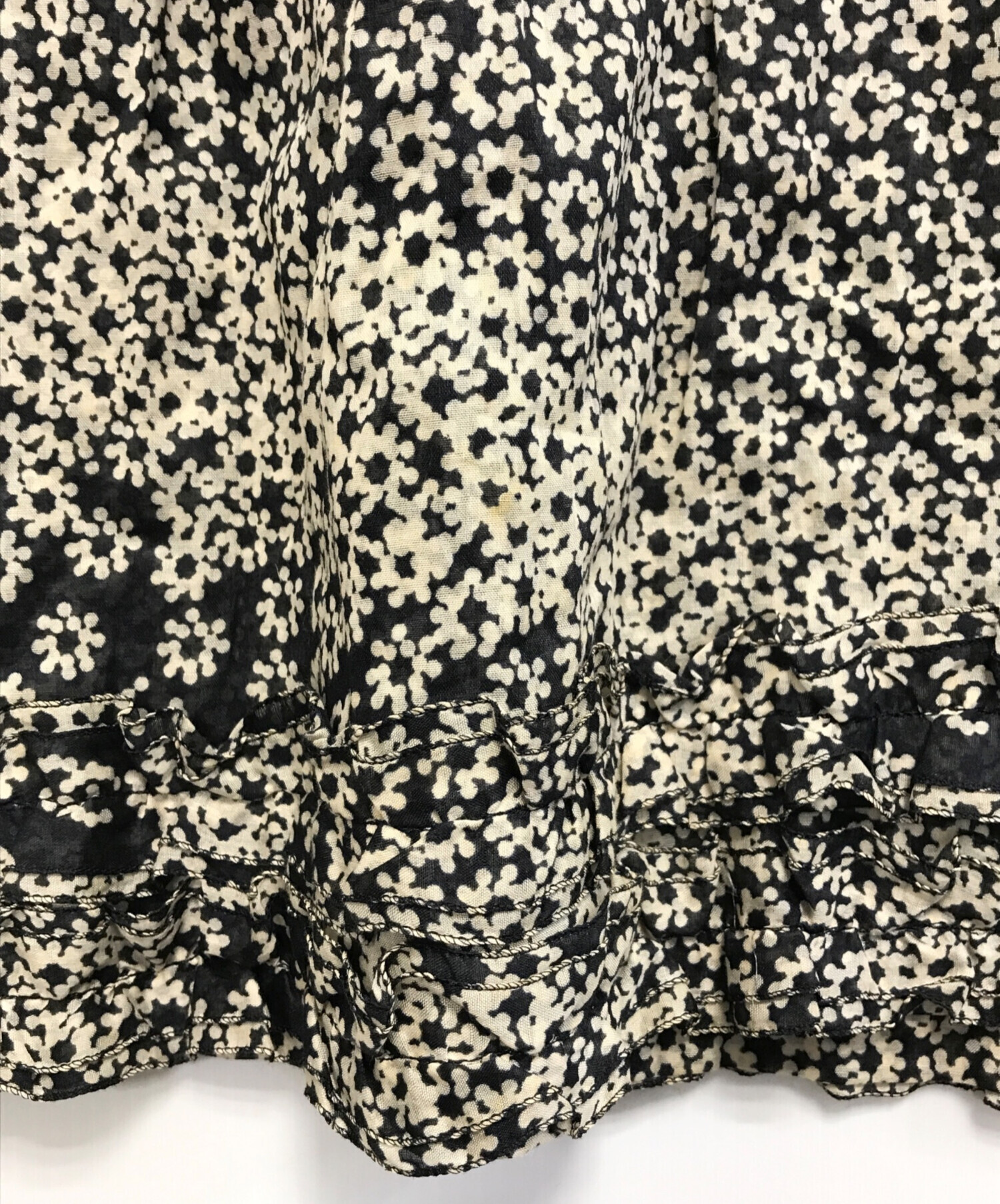 中古・古着通販】CHANEL (シャネル) デイジー柄ースリーブワンピース