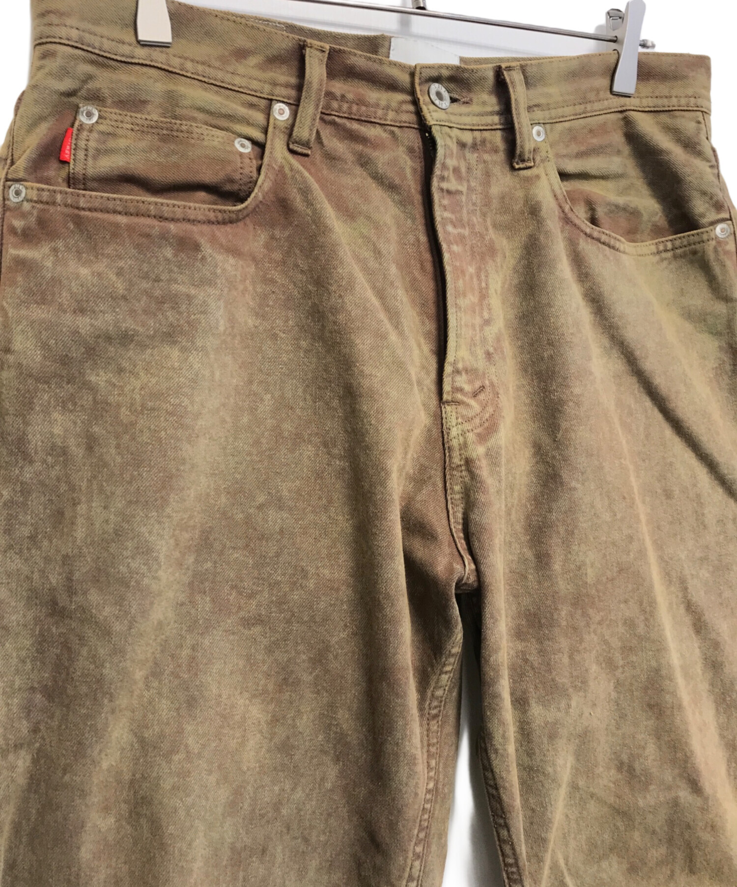 中古・古着通販】WHIMSY (ウィムジー) ワイドデニムパンツ カーキ 