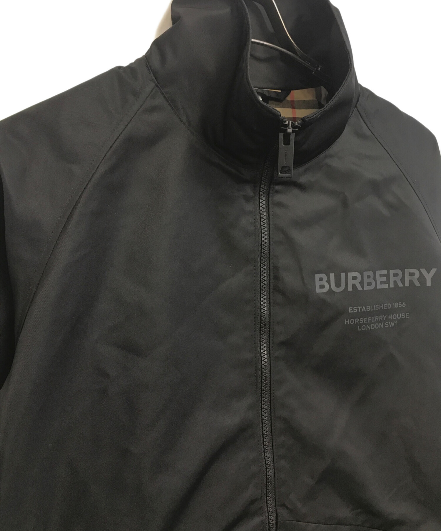 中古・古着通販】BURBERRY (バーバリー) ナイロンジャケット ブラック 