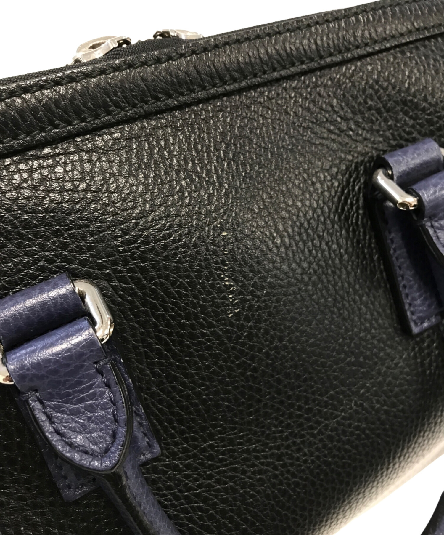 中古・古着通販】GUCCI (グッチ) ビジネスバッグ ネイビー サイズ:表記