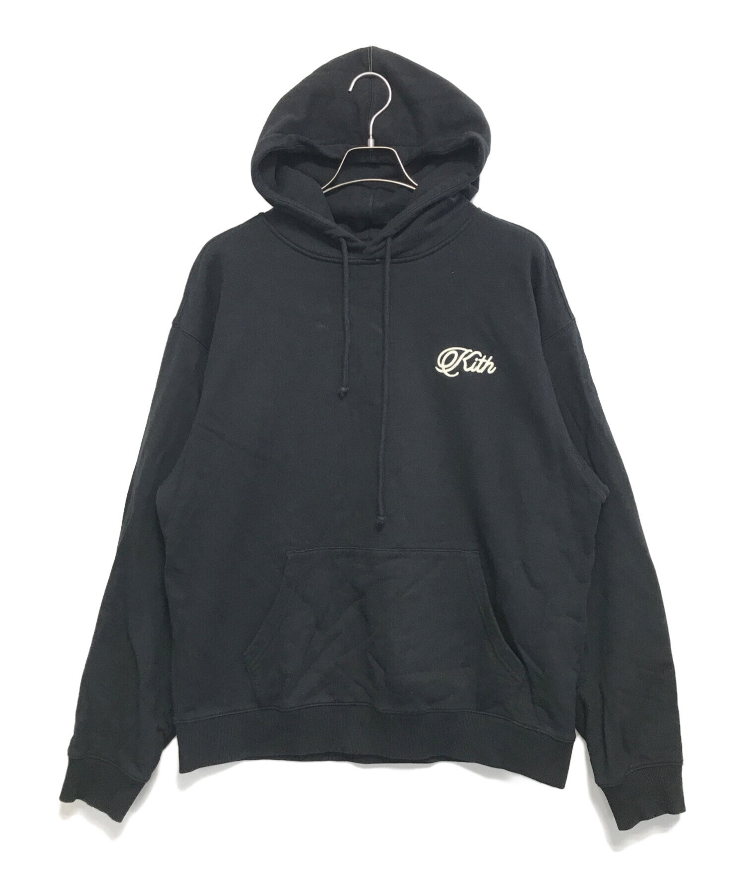 中古・古着通販】KITH (キス) プルオーバーパーカー ブラック サイズ:L