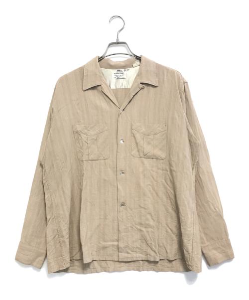中古・古着通販】ARROW (アロー) レーヨン混シャツ ベージュ サイズ