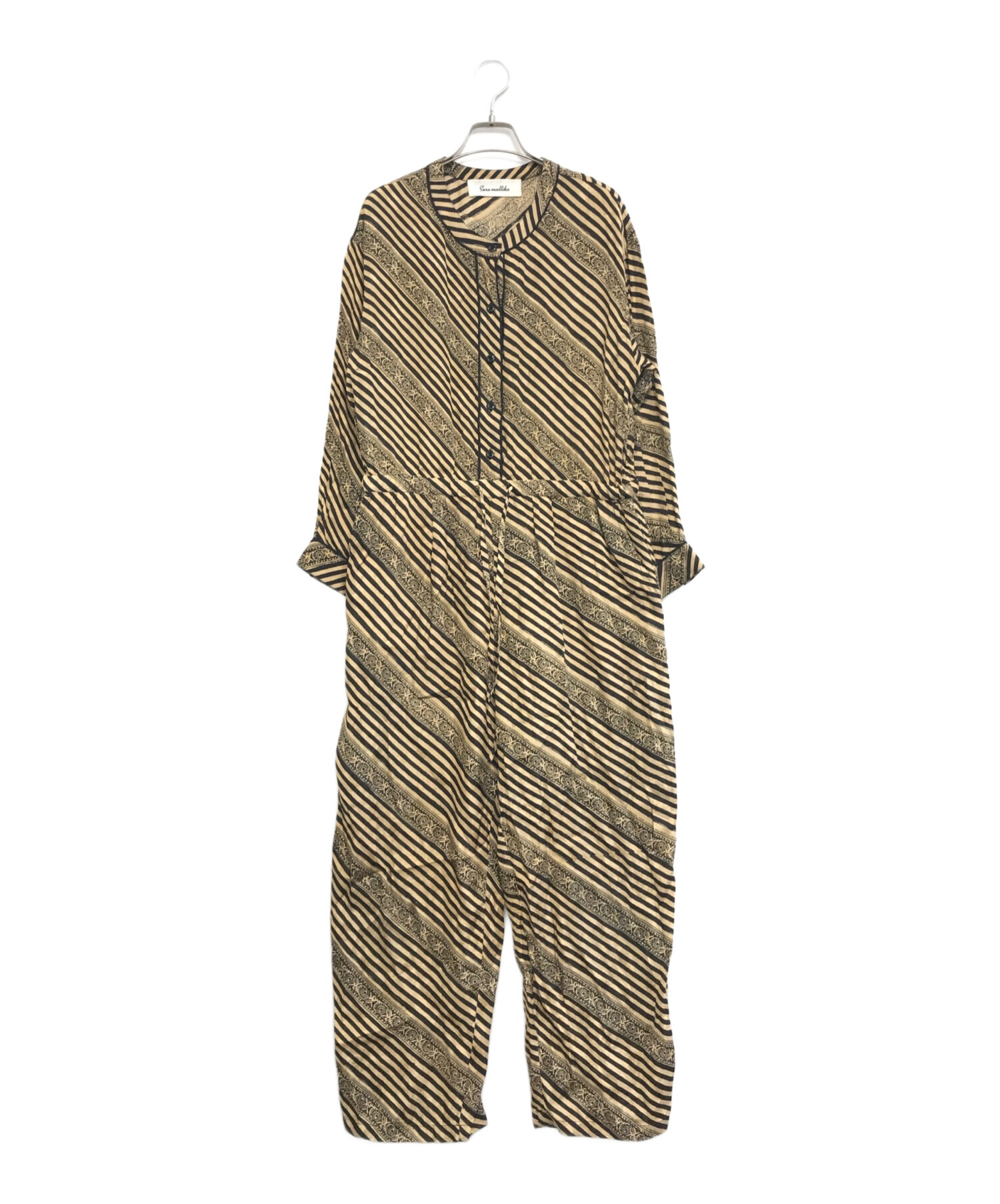 サロペット・オーバーオール・オールインワン Sara Mallika Rayon Jacquard All In One 中古・古着通販】sara mallika (サラマリカ) Rayon Jacquard Stripe