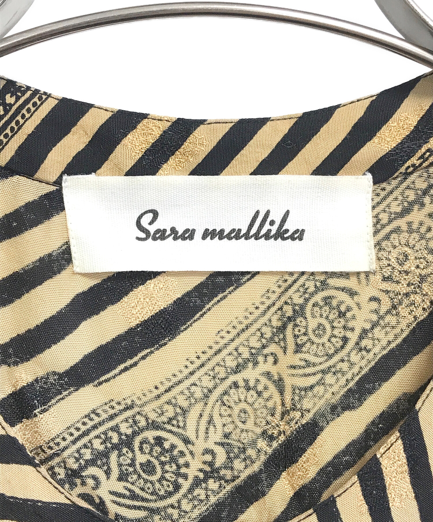 サロペット・オーバーオール・オールインワン Sara Mallika Rayon Jacquard All In One 中古・古着通販】sara mallika (サラマリカ) Rayon Jacquard Stripe