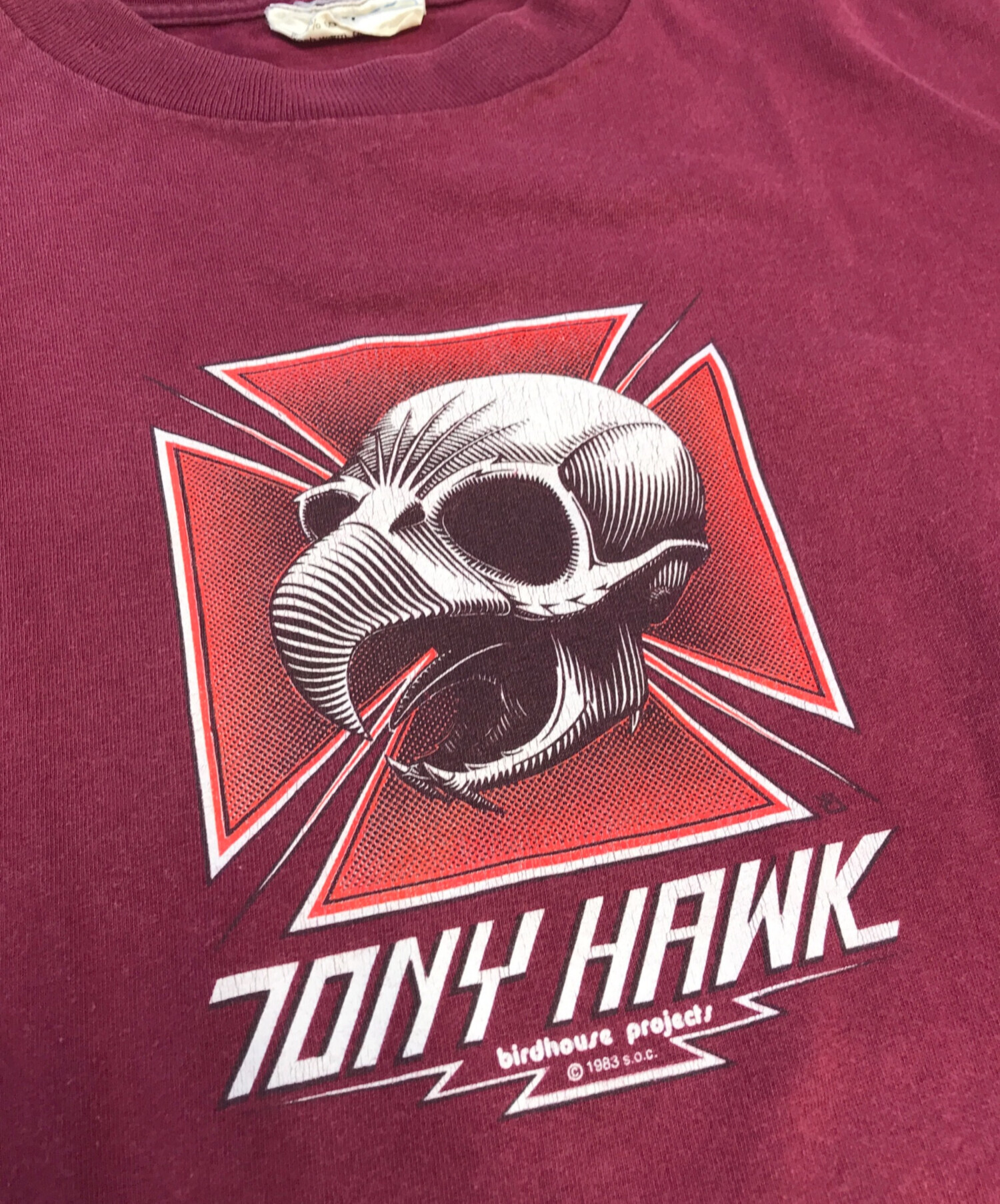 中古・古着通販】BIRDHOUSE (バードハウス) Tシャツ レッド サイズ:M