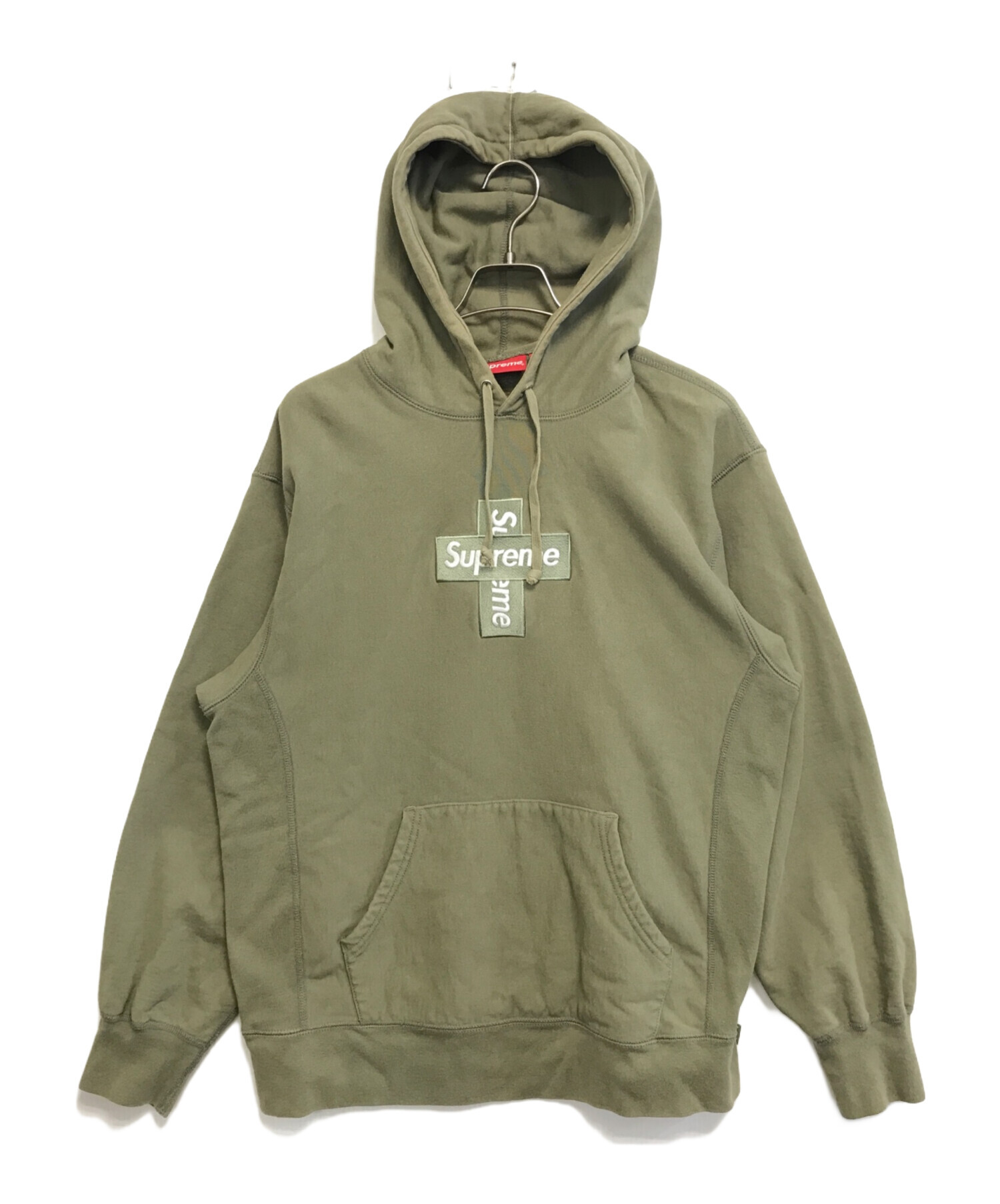中古・古着通販】SUPREME (シュプリーム) Cross Box Logo Hooded 