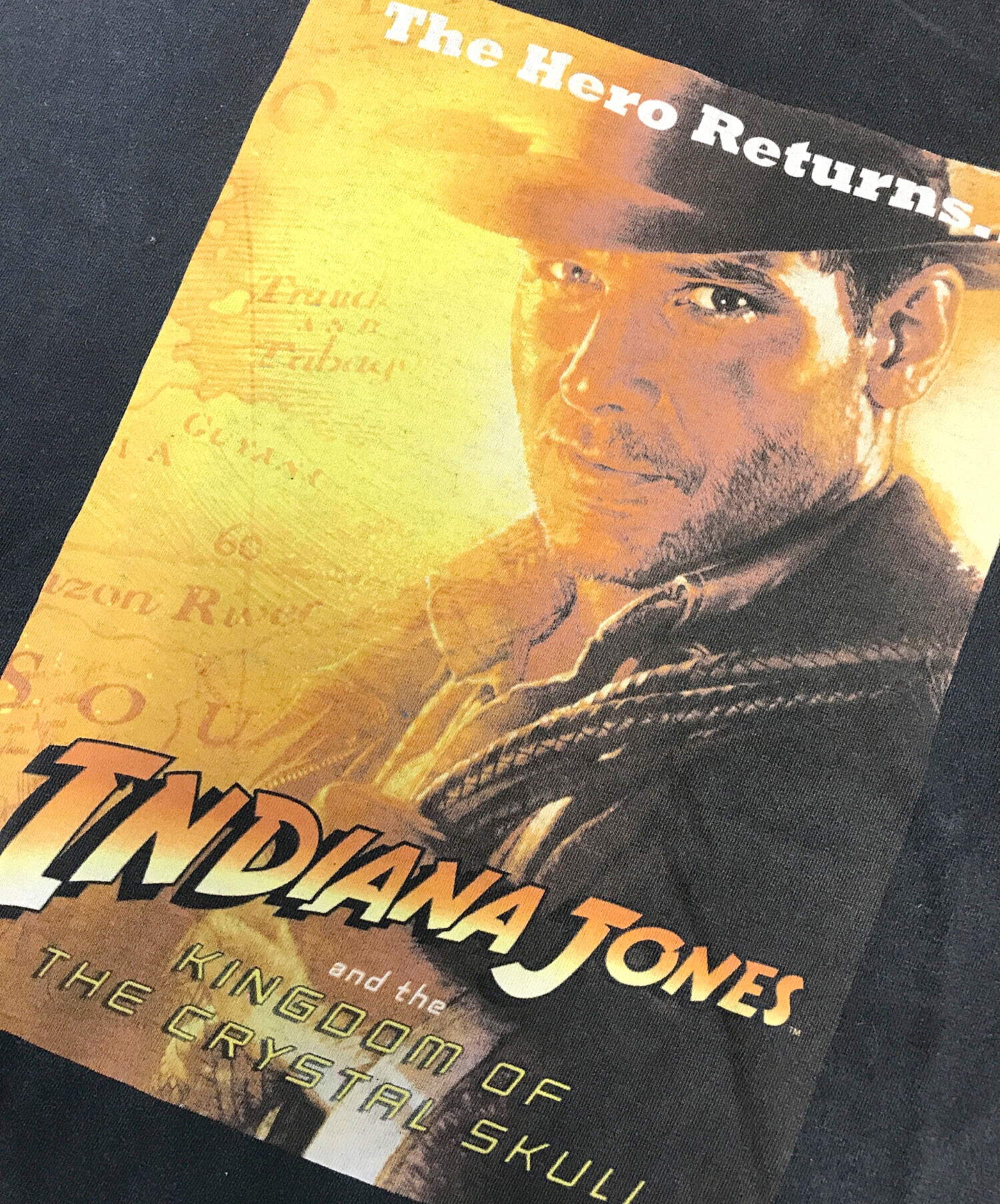 00's INDIANA JONES インディジョーンズ　Tシャツ　Lサイズ 中古・古着通販ムービーTシャツ (ムービーTシャツ) 00s INDIANA