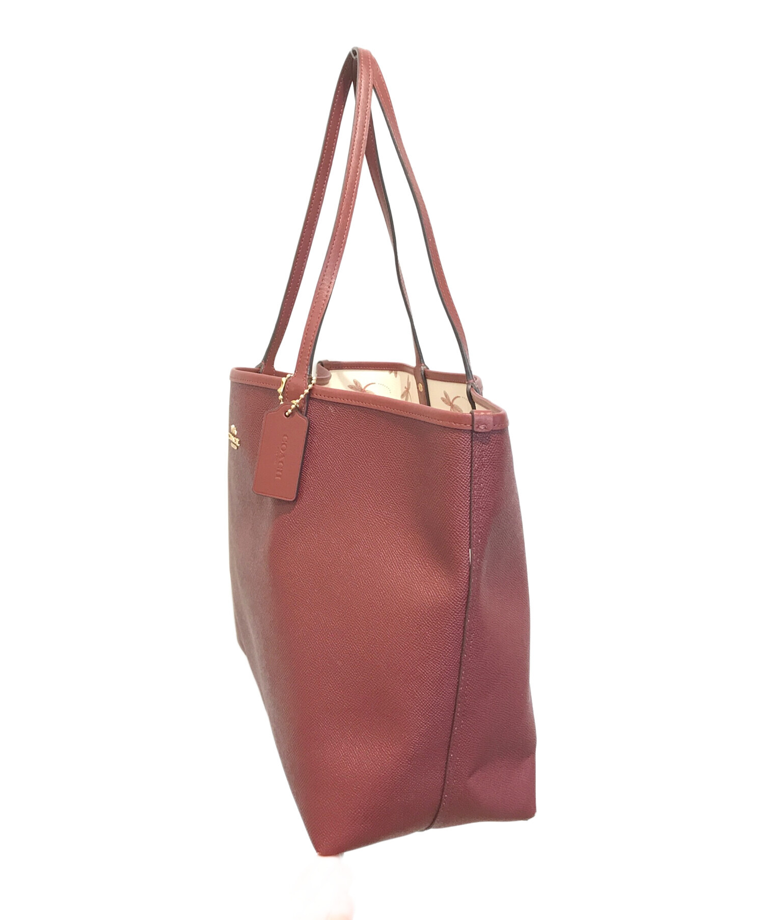 中古・古着通販】COACH (コーチ) リバーシブルトートバッグ パープル