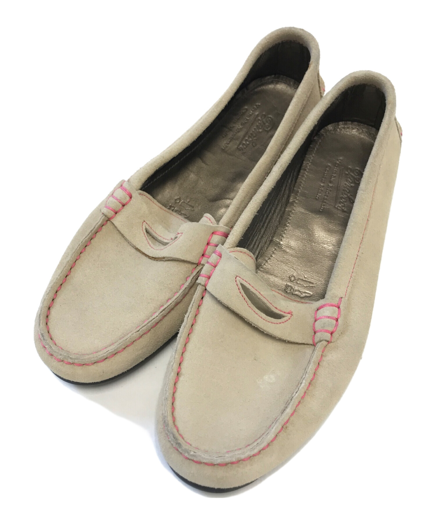 中古・古着通販】PARABOOT (パラブーツ) スエードローファー ベージュ 