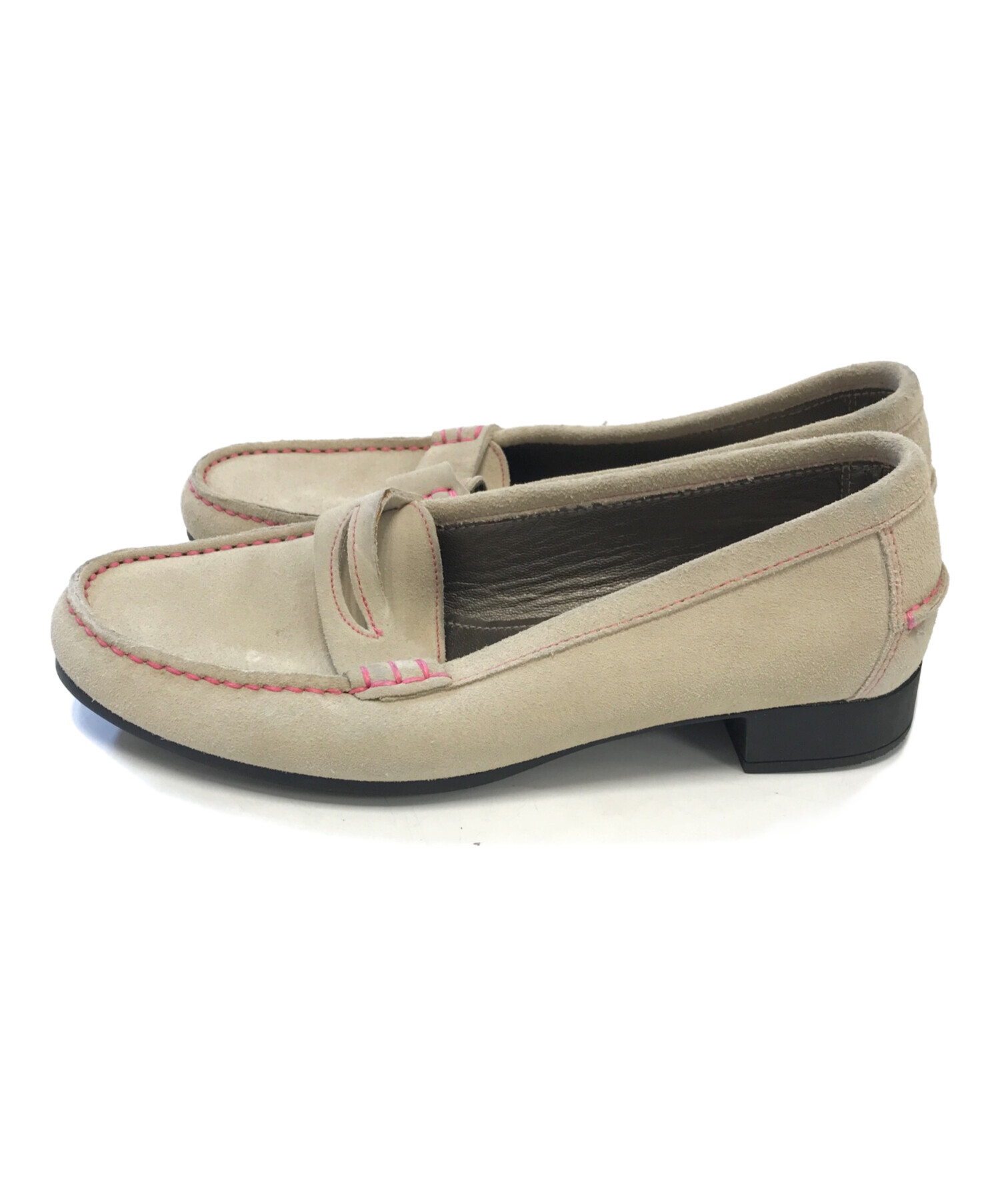中古・古着通販】PARABOOT (パラブーツ) スエードローファー ベージュ 
