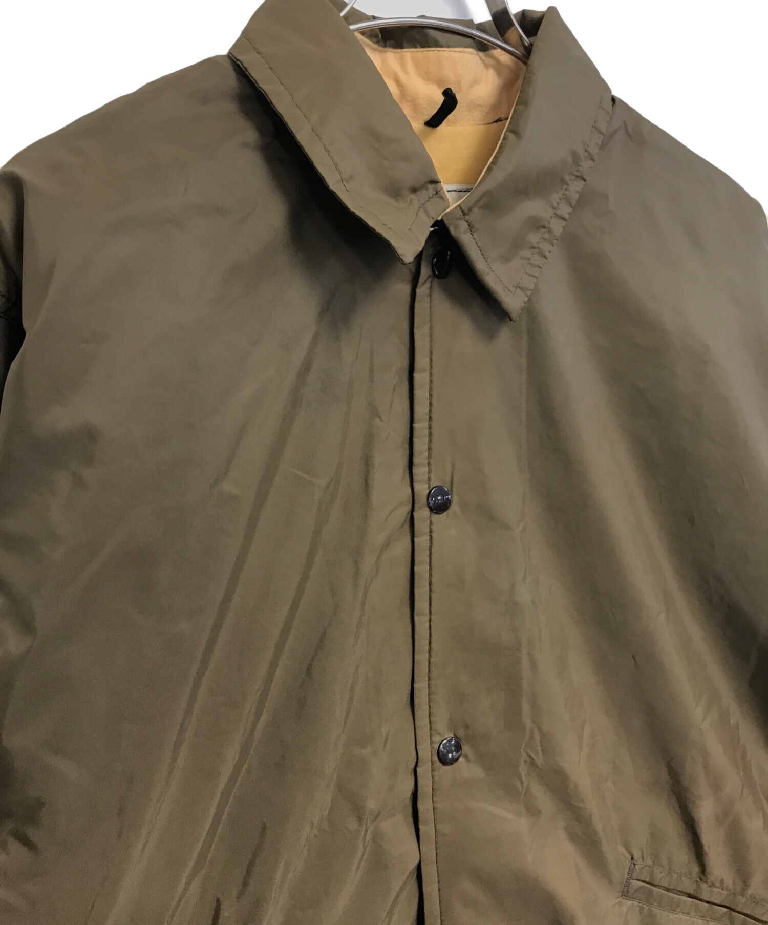 70s 80s LLBean エルエルビーン コーチ ジャケット カーキ L 中古・古着通販】L.L.Bean (エルエルビーン) チンスト付きコーチ