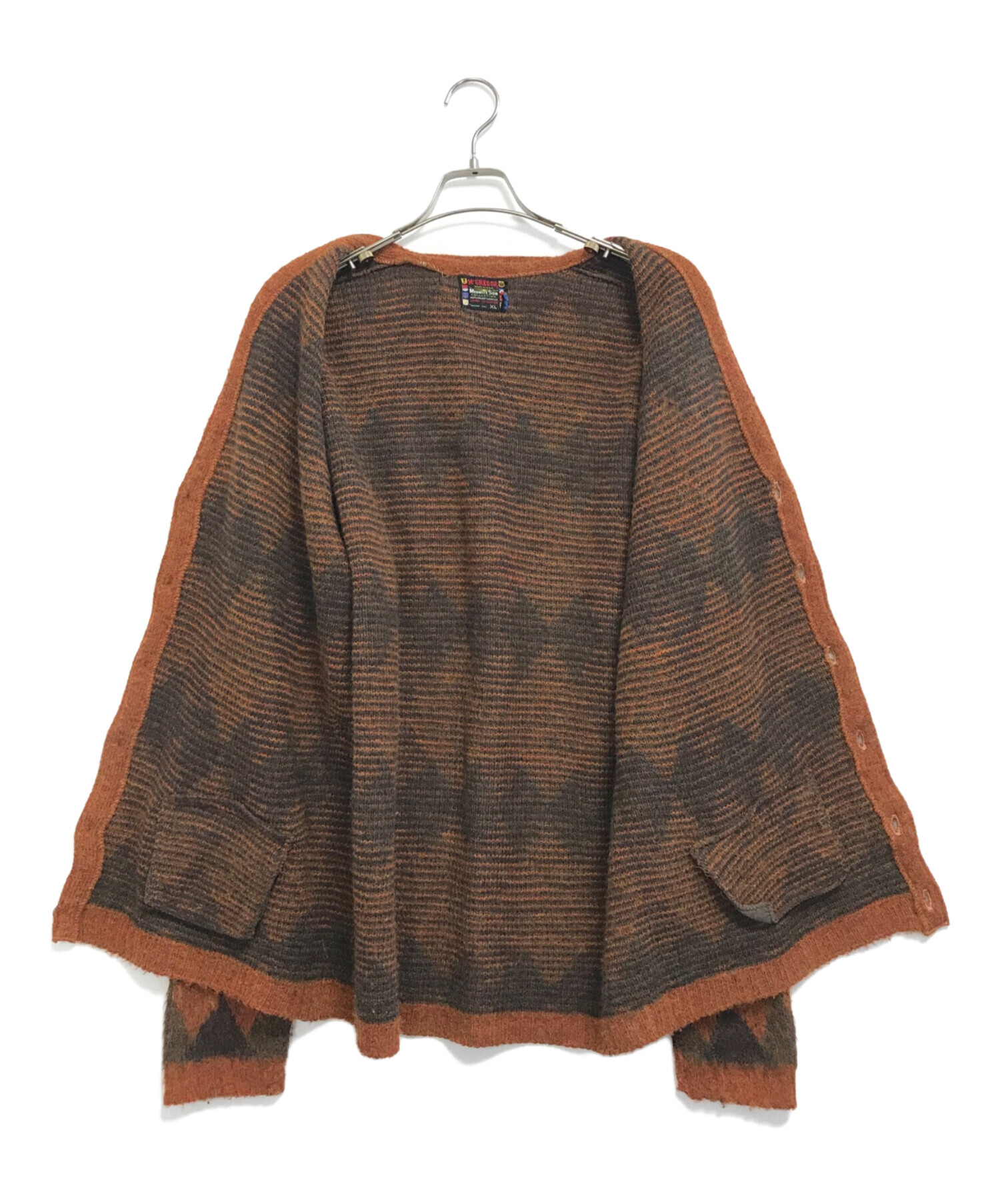 ラグスマクレガー　アーガイル柄　ニットカーディガン 中古・古着通販】McGREGOR (マクレガー) アーガイルチェックアクリル