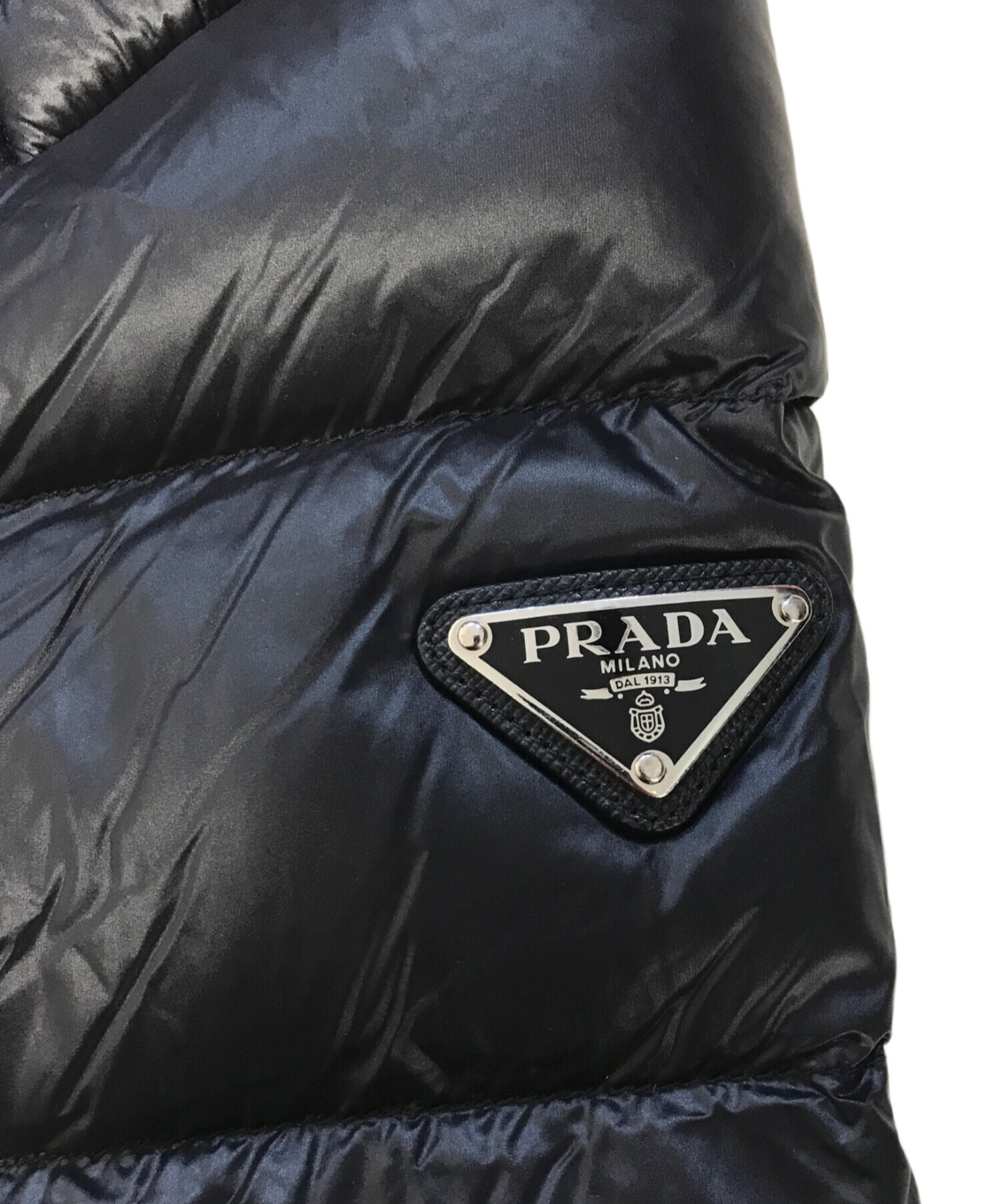 中古・古着通販】PRADA (プラダ) ダウンジャケット ブラック サイズ:52