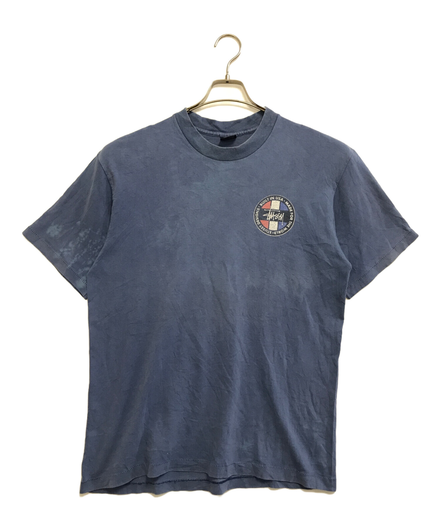 中古・古着通販】stussy (ステューシー) プリントTシャツ ネイビー 