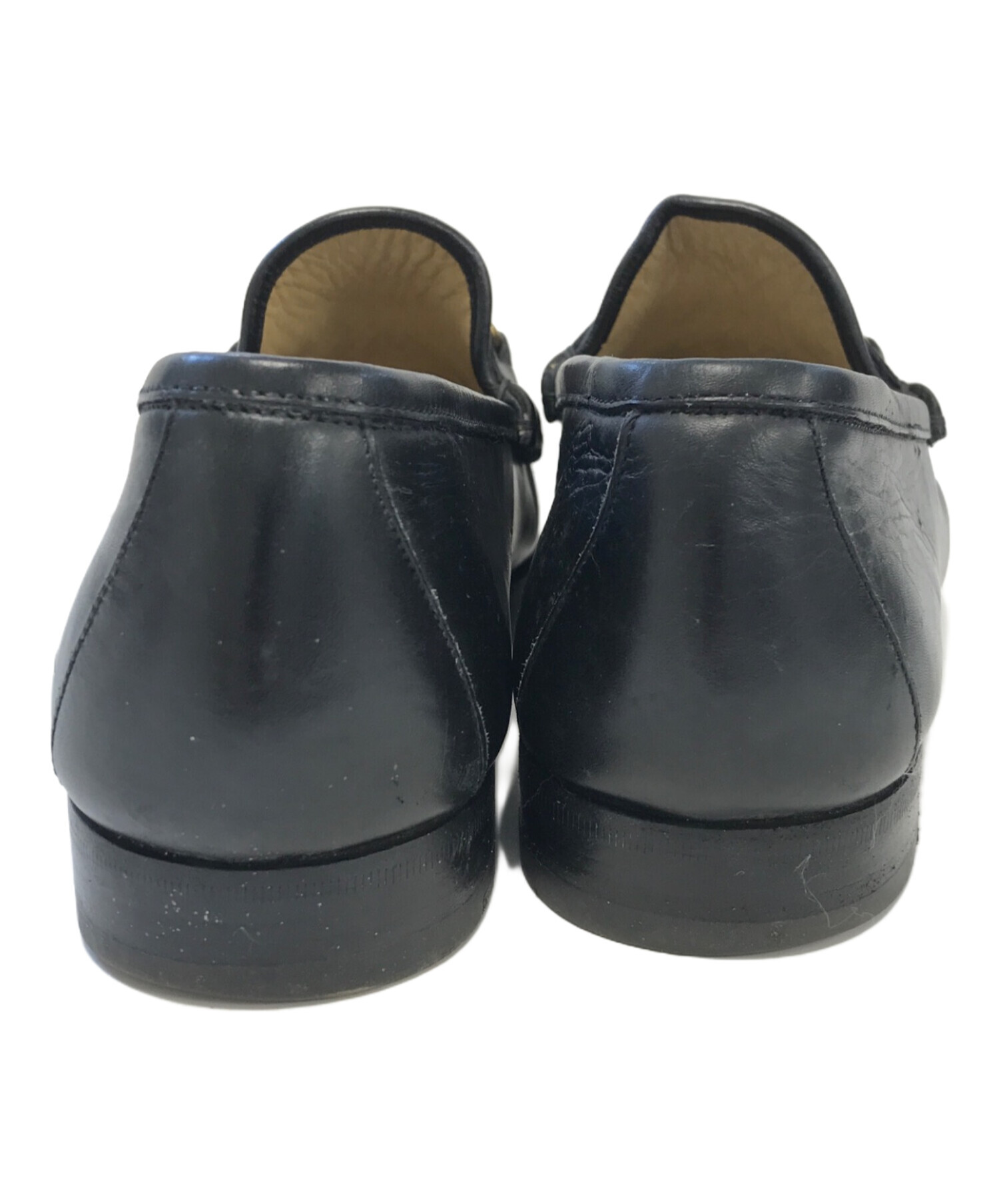 中古・古着通販】GUCCI (グッチ) ホースビットローファー ブラック