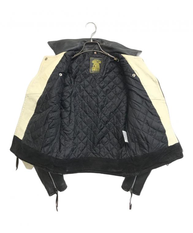 中古・古着通販】666 LEATHER WEAR (666レザーウェア) 90'sダブル