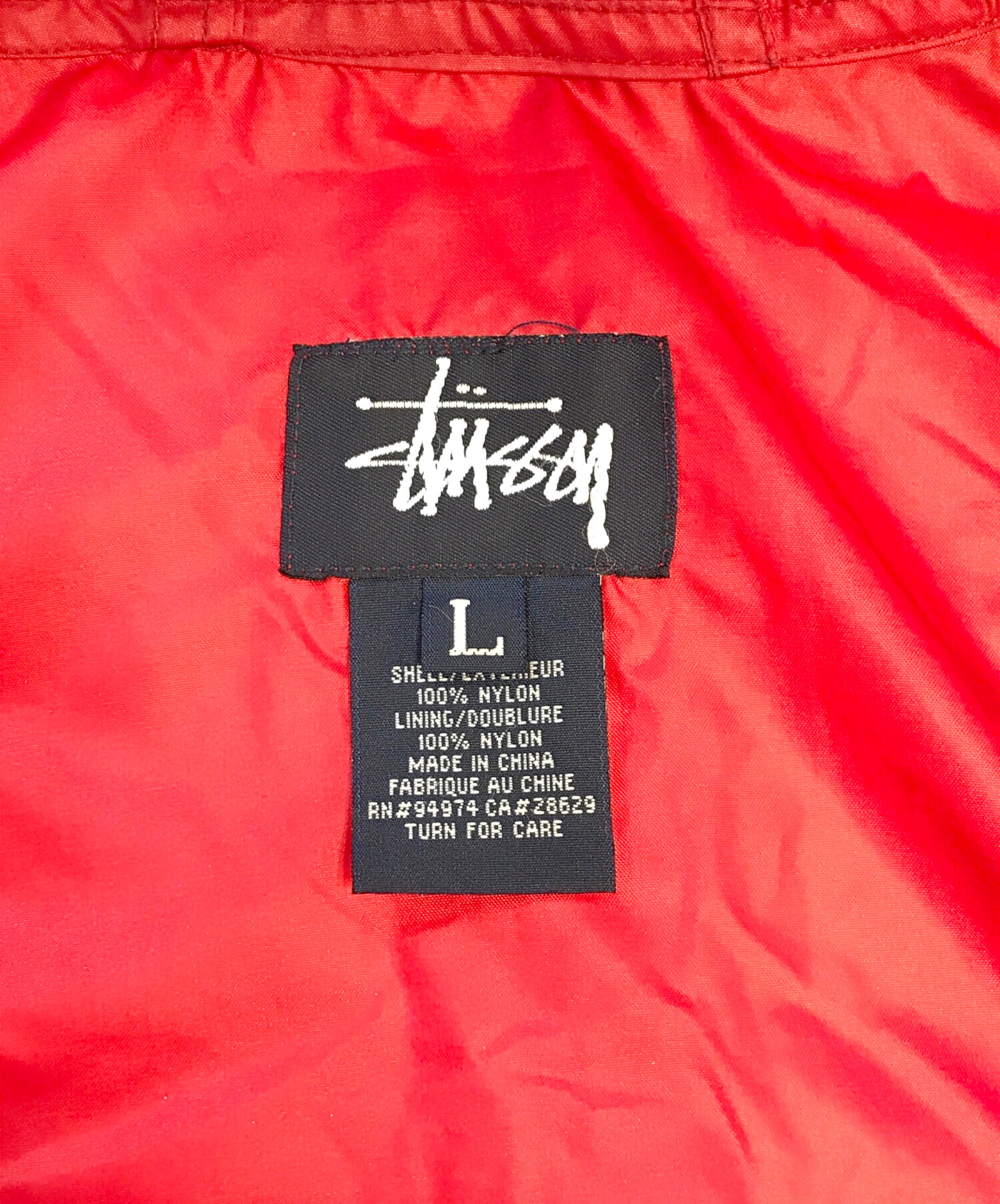 中古・古着通販】stussy (ステューシー) アノラックパーカー レッド