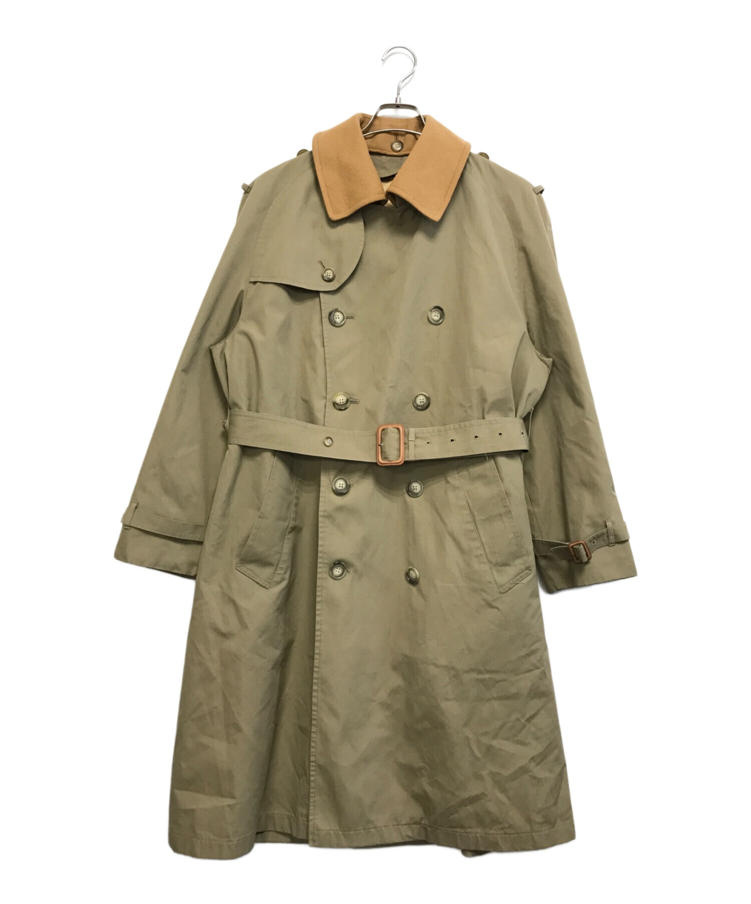 美品　ブルックスブラザーズ　米国製　トレンチコート　ライナー付　襟切替　ベージュ 未使用✨ブルックスブラザーズトレンチコートライナーベージュS