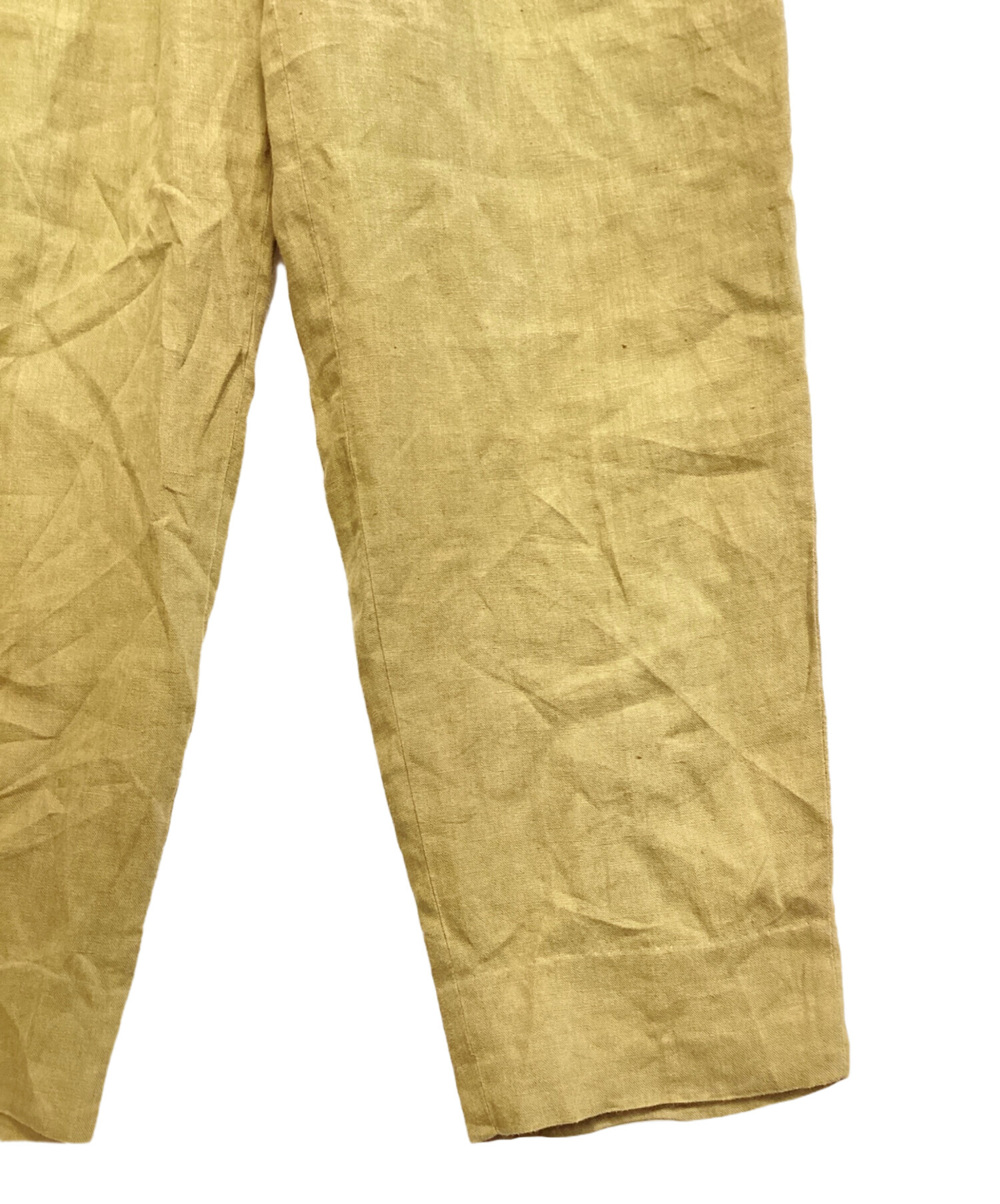 中古・古着通販】Y's for men (ワイズフォーメン) リネンパンツ カーキ