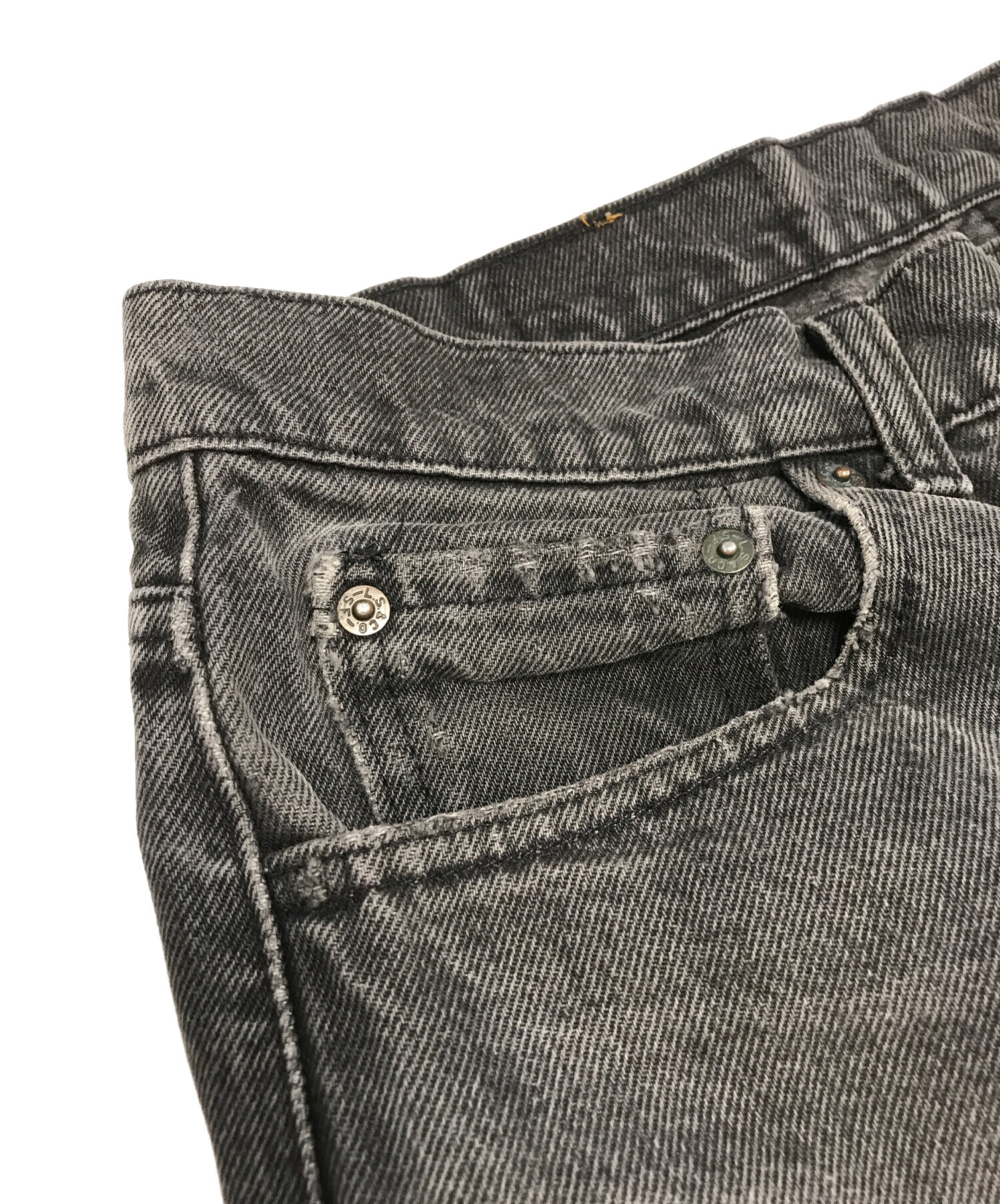 中古・古着通販】LEVI'S (リーバイス) 505 先染め ブラックデニム