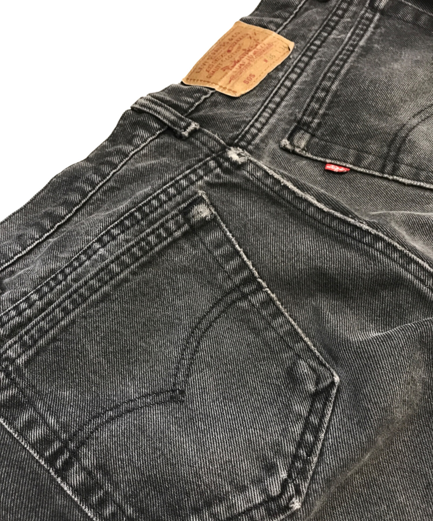 中古・古着通販】LEVI'S (リーバイス) 505 先染め ブラックデニム