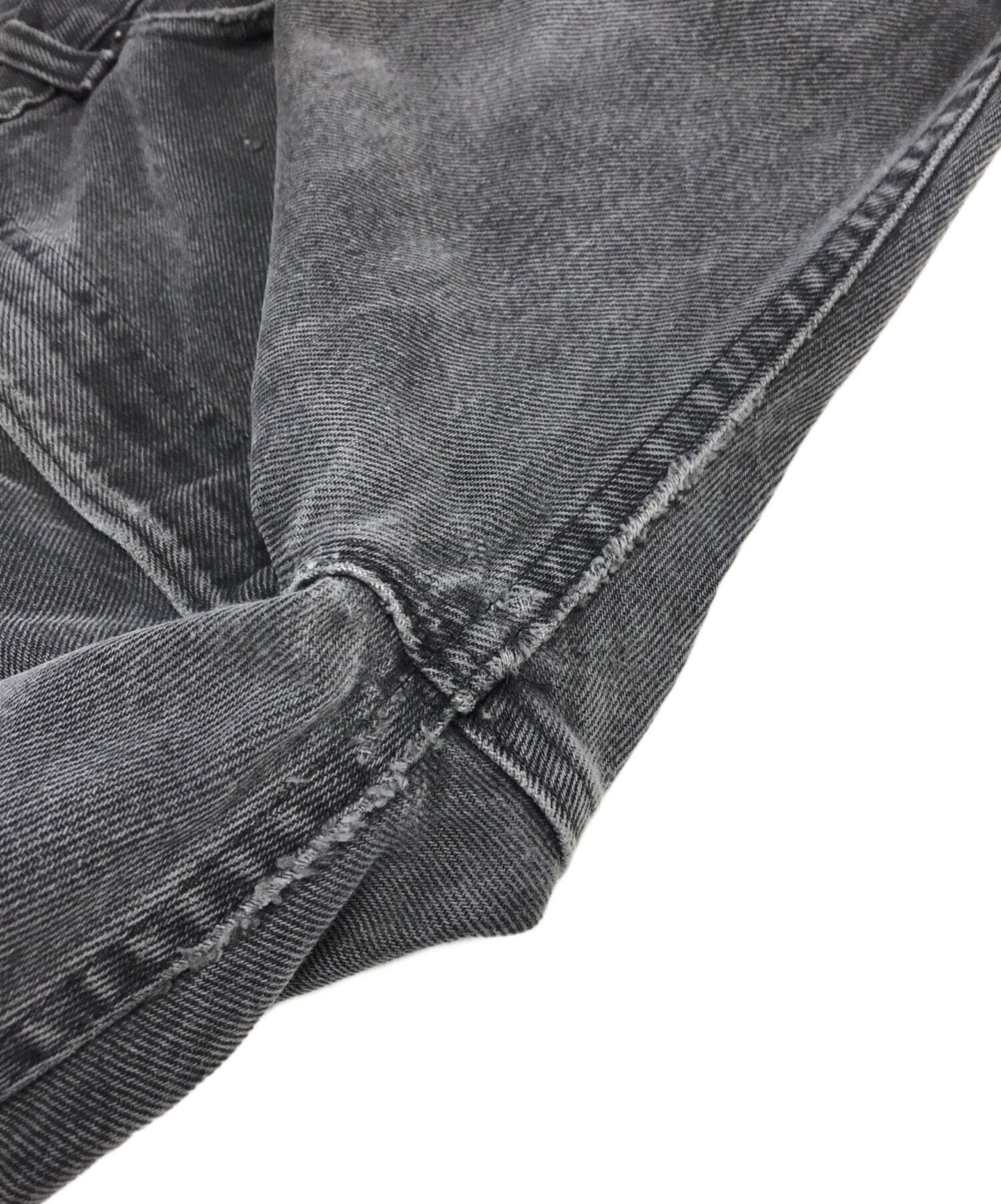 中古・古着通販】LEVI'S (リーバイス) 505 先染め ブラックデニム