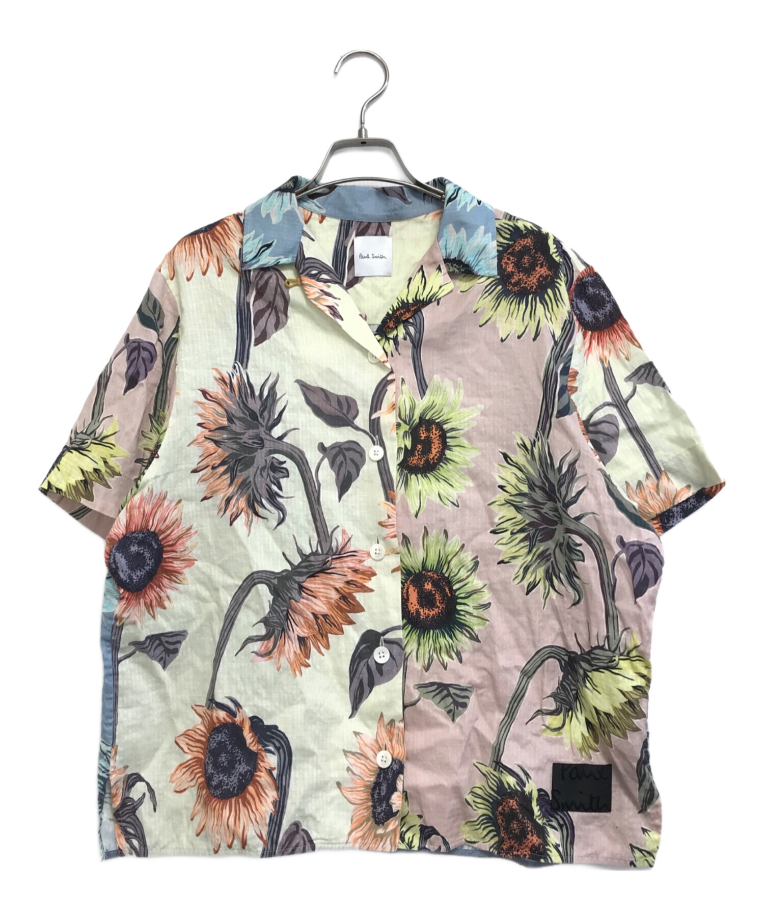 004 新品 少訳 ポールスミス Sunflower フラワープリントシャツ L 004 新品 少訳 ポールスミス Sunflower フラワープリントシャツ