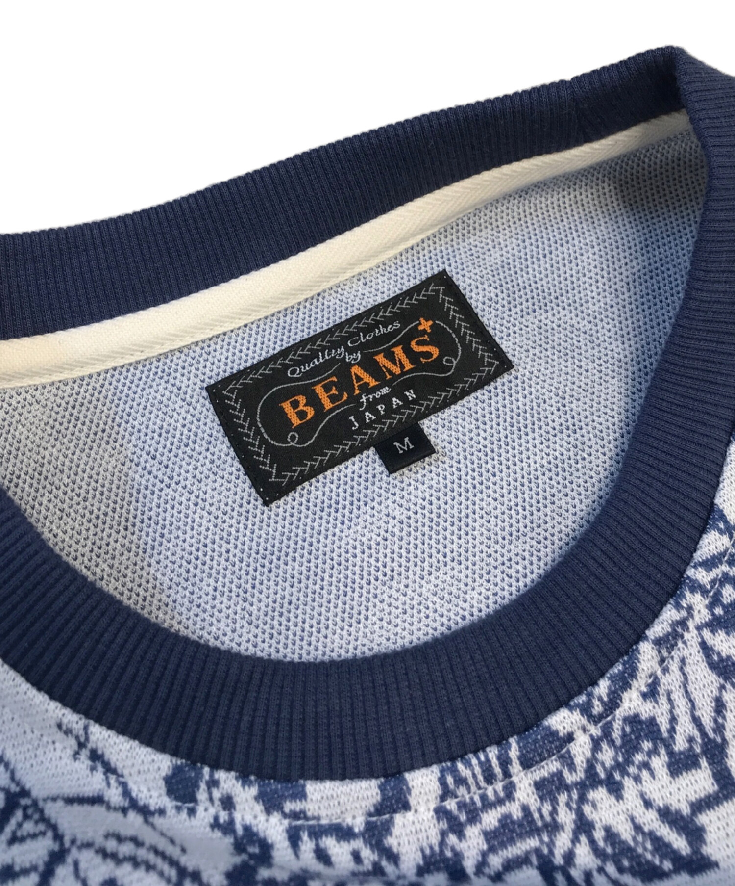 中古・古着通販】BEAMS PLUS (ビームスプラス) Knit Tee Bird Jacquard 