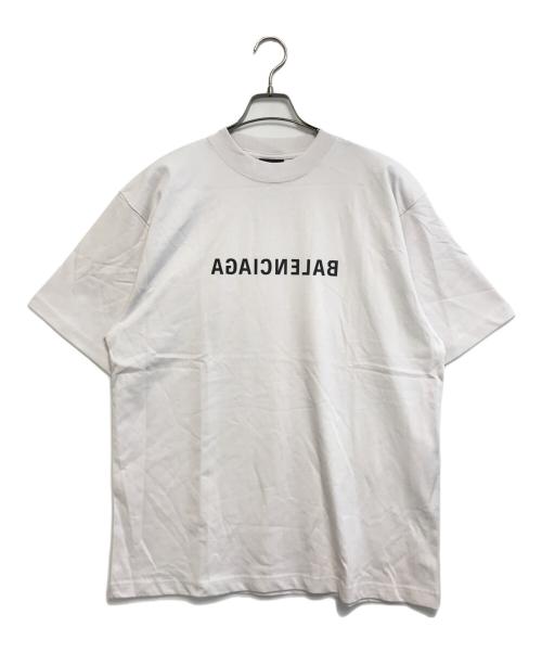 中古・古着通販】BALENCIAGA (バレンシアガ) ミラーロゴプリントT