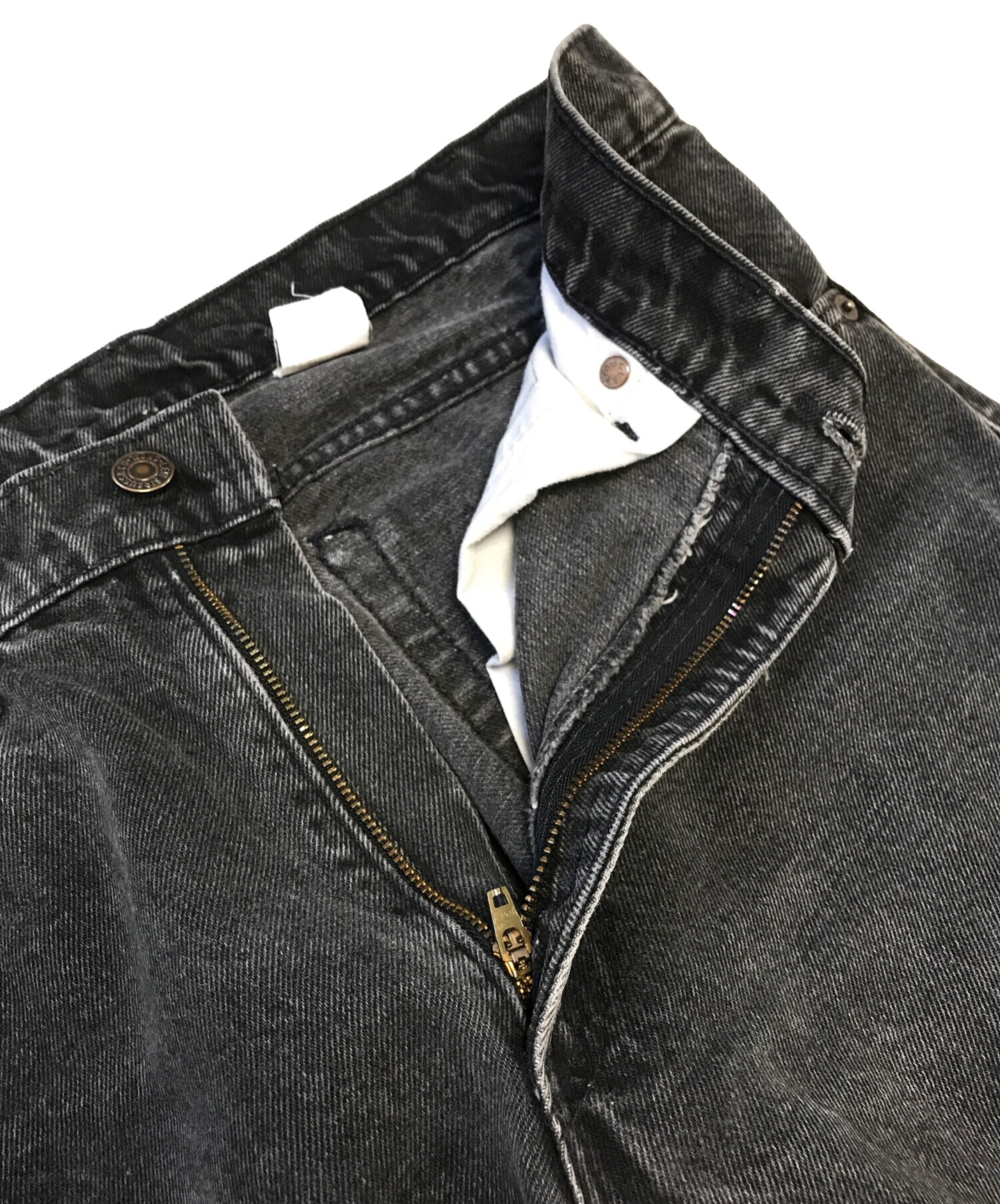 中古・古着通販】LEVI'S (リーバイス) 505先染めブラックデニム