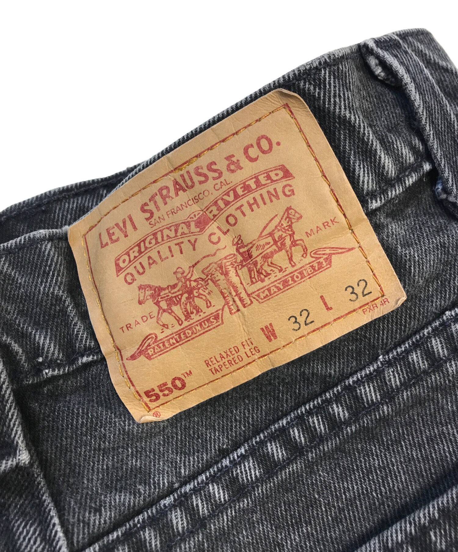 中古・古着通販】LEVI'S (リーバイス) 505先染めブラックデニム