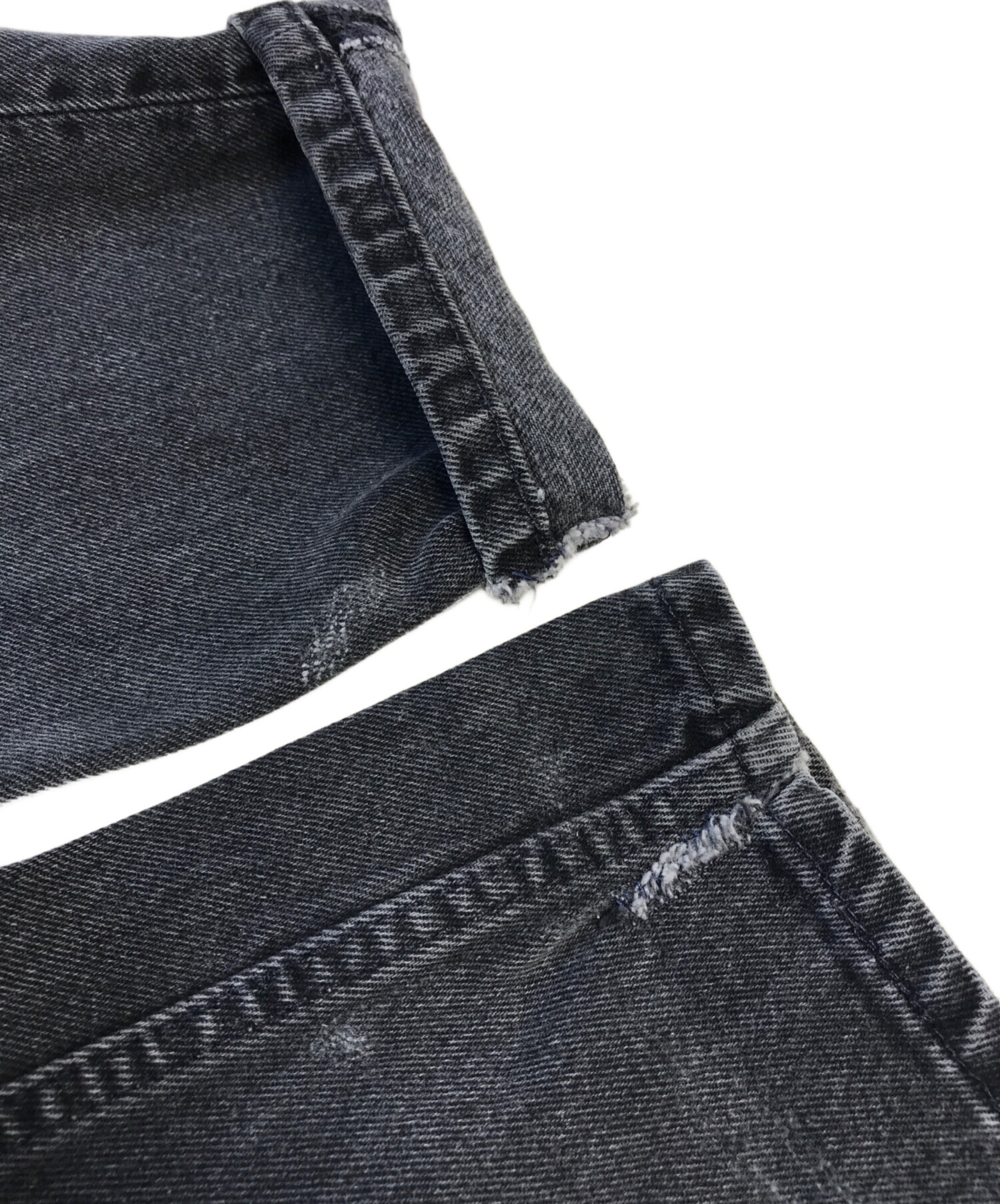 中古・古着通販】LEVI'S (リーバイス) 505先染めブラックデニム