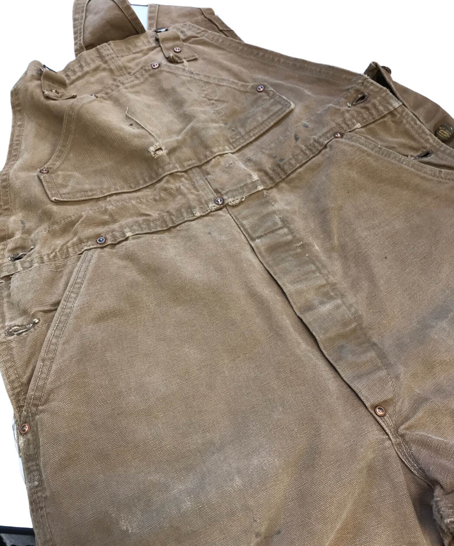 中古・古着通販】CarHartt (カーハート) ダブルニーオーバーオール