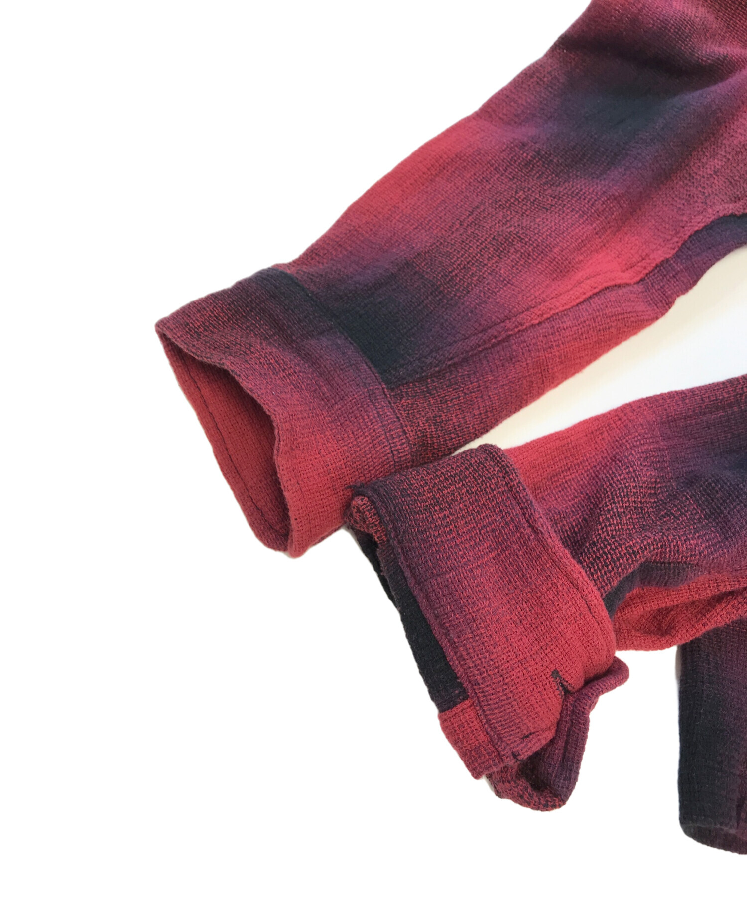 中古・古着通販】stussy (ステューシー) チェックシャツ レッド