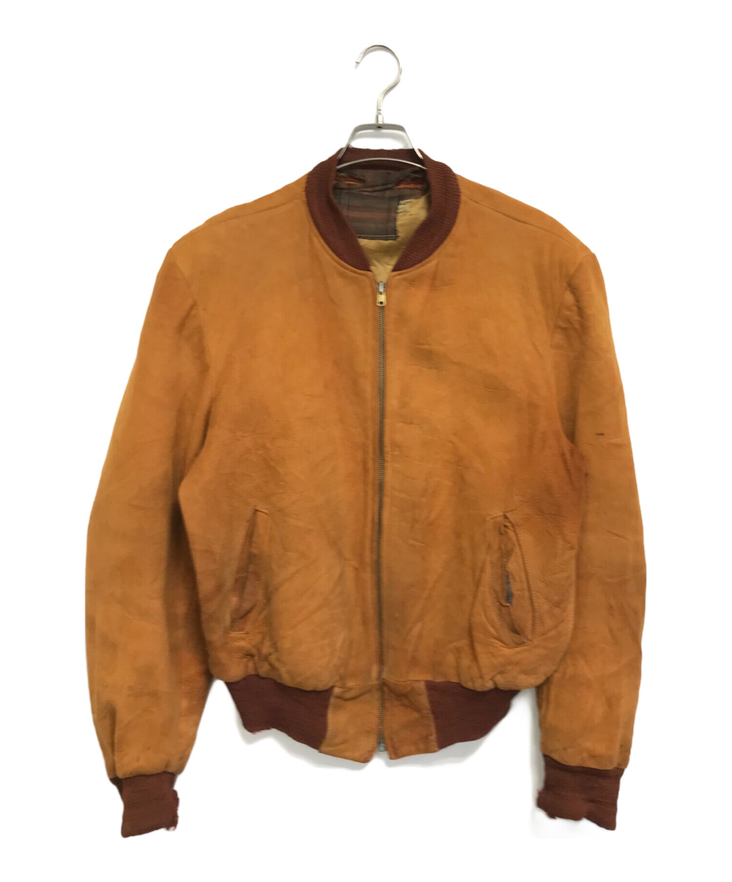 中古・古着通販】VINTAGE (ヴィンテージ) スウェードレザーブルゾン