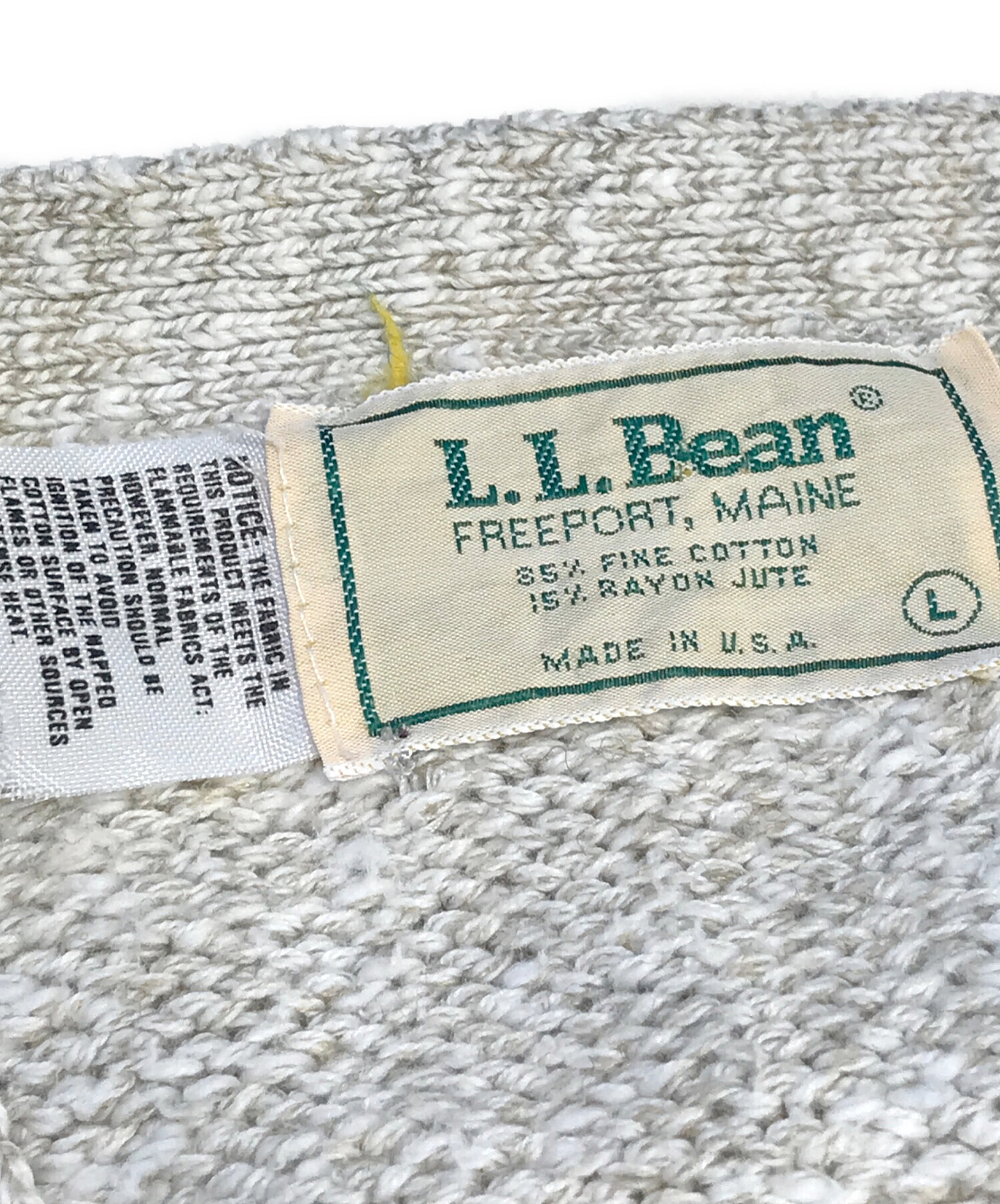 中古・古着通販】L.L.Bean (エルエルビーン) コットンニット 