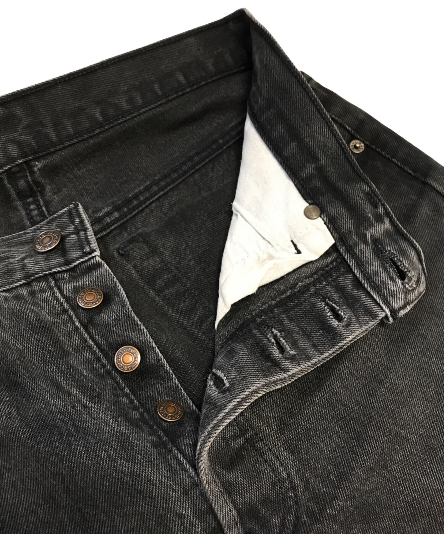 中古・古着通販】LEVI'S (リーバイス) 501 後染め ブラックデニム