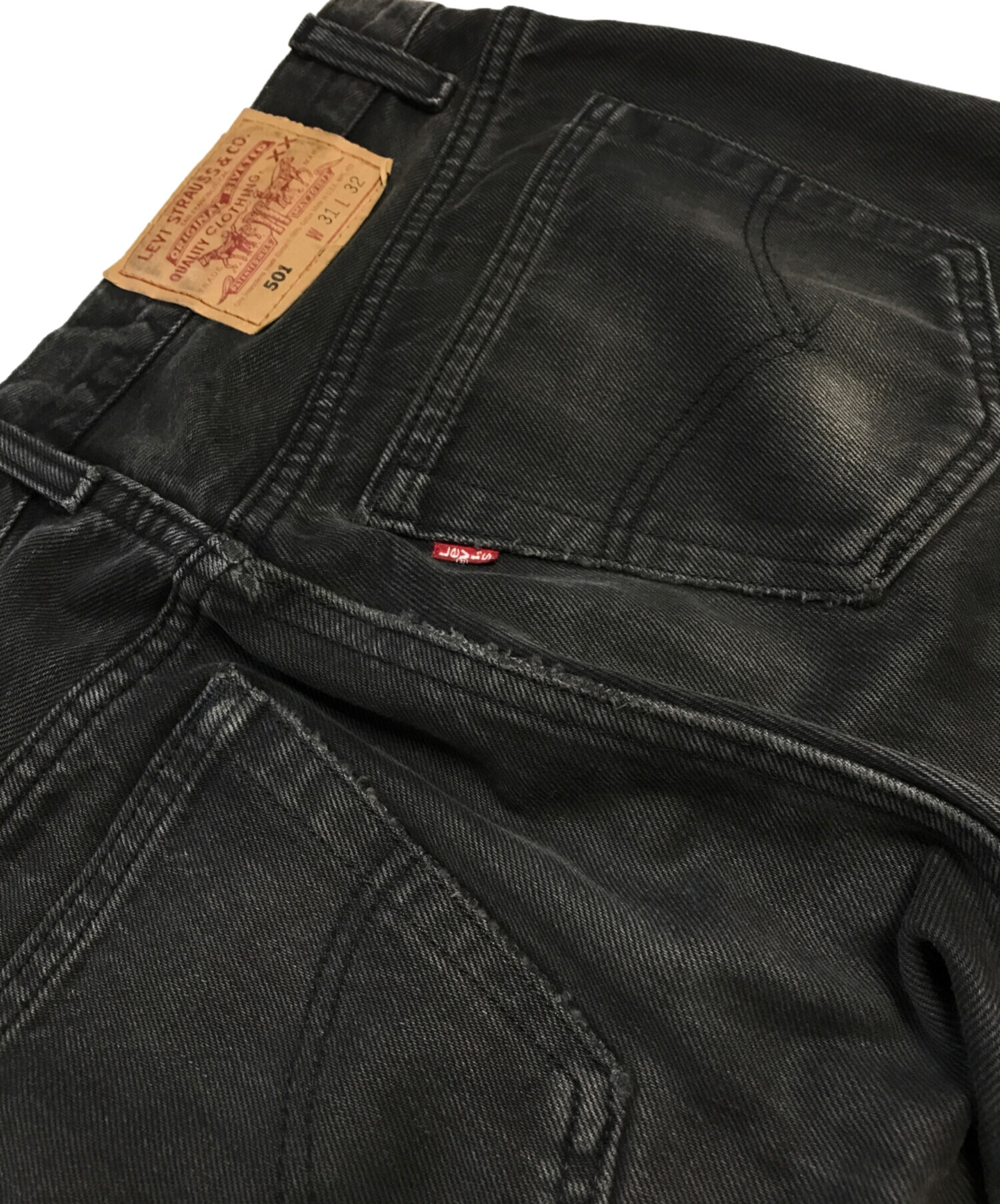 中古・古着通販】LEVI'S (リーバイス) 501 後染め ブラックデニム